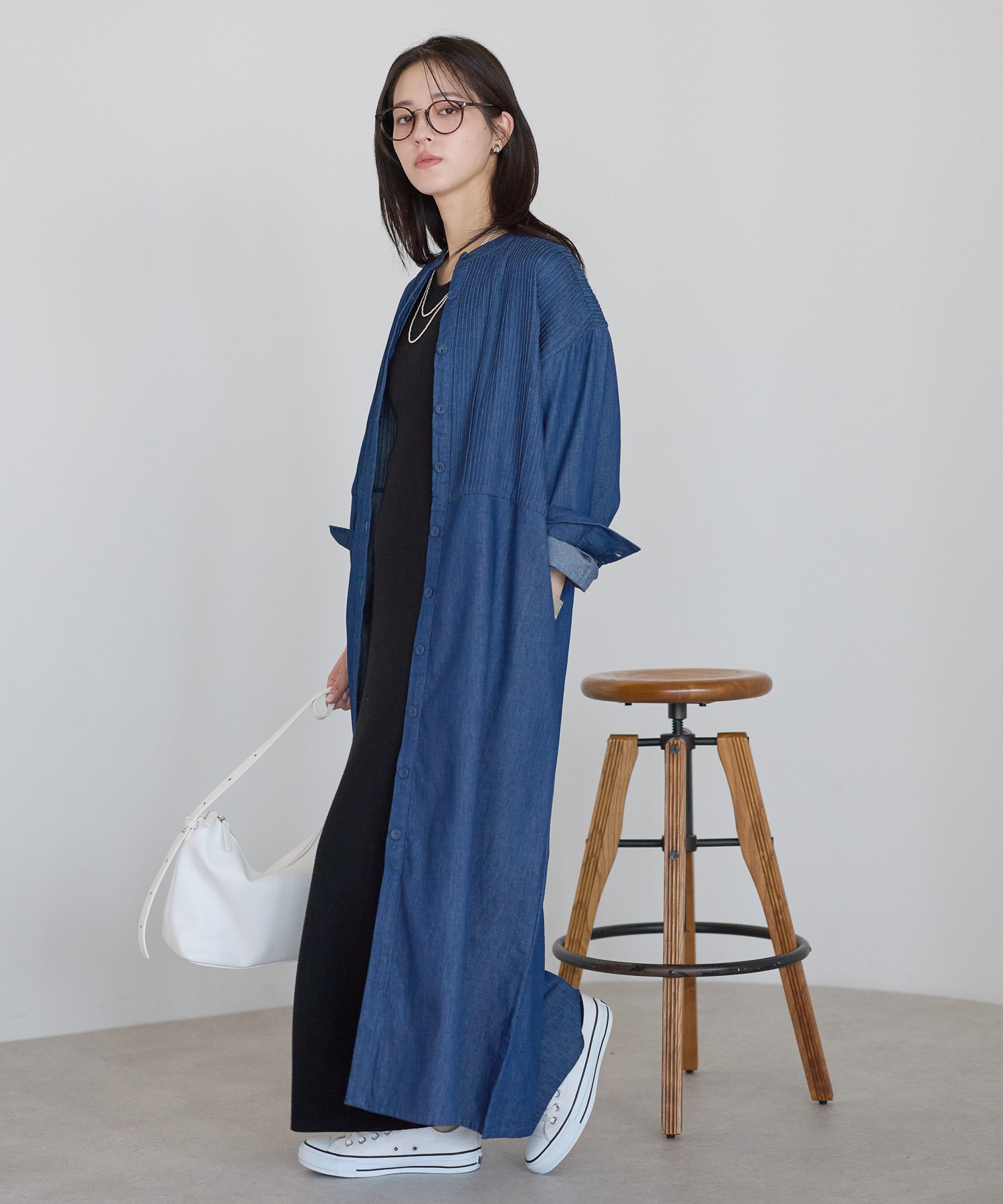model：161cm　着用サイズ：FREE