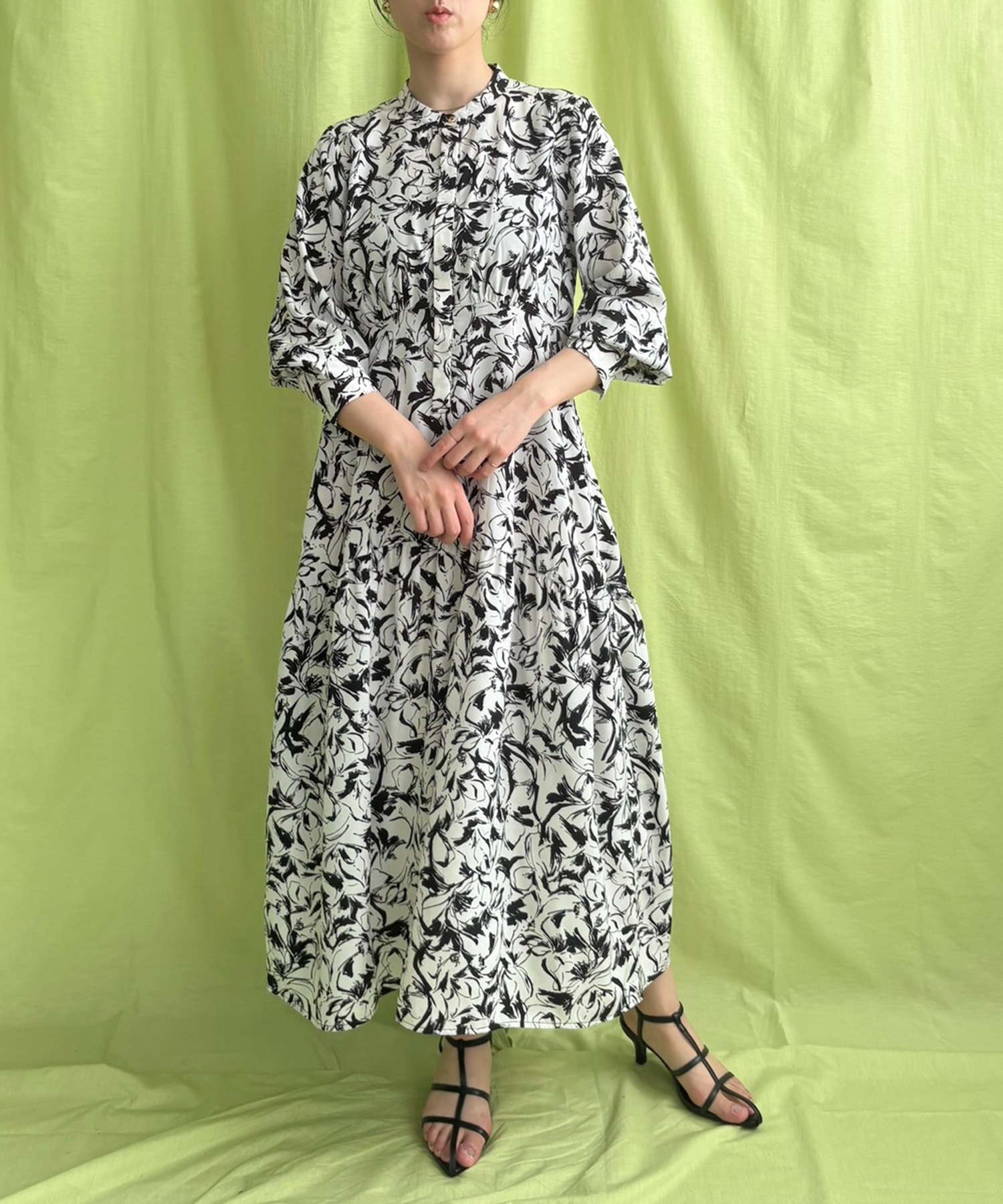 ♥くみかえる【LANVIN スポーツ】 フラワープリント ワンピース 38 ♥くみかえる【LANVIN スポーツ】 フラワープリント ワンピース 38