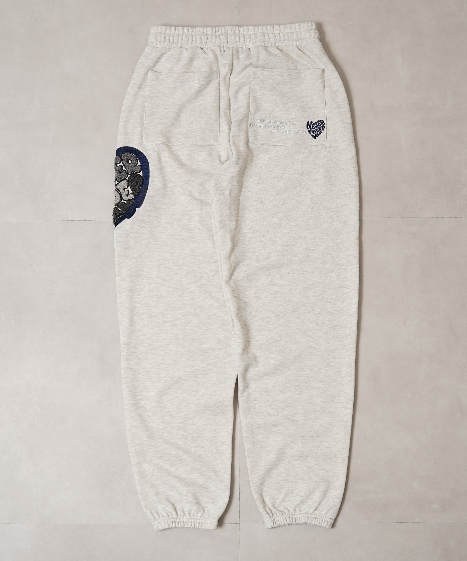 ハート サガラ刺繍 スウェットパンツ【セットアップ 可能】/ Heart Sagara Embroidery Sweatpants