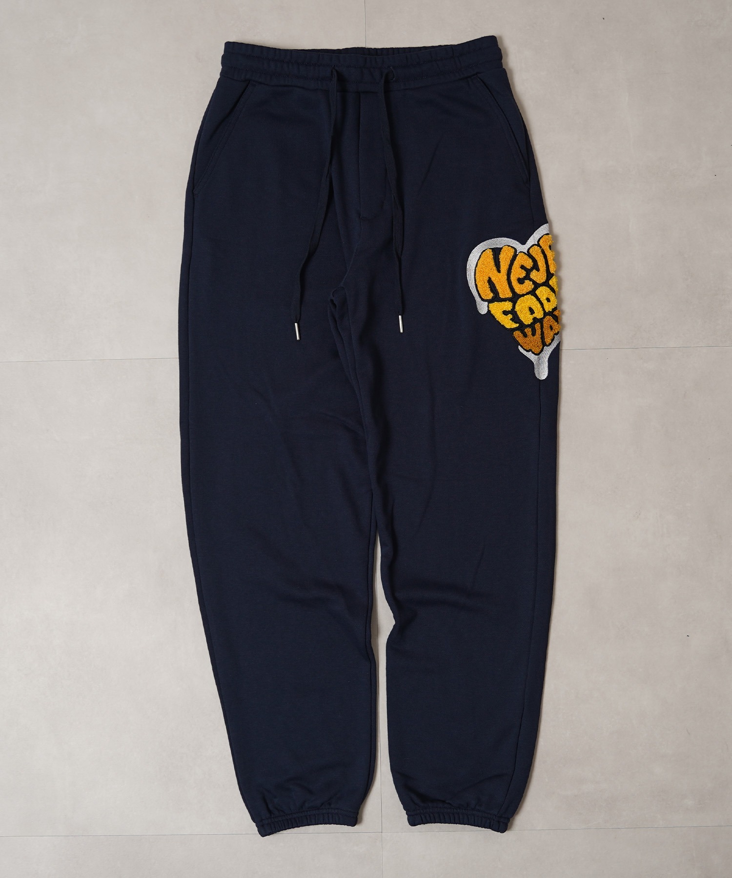 ハート サガラ刺繍 スウェットパンツ【セットアップ 可能】/ Heart Sagara Embroidery Sweatpants