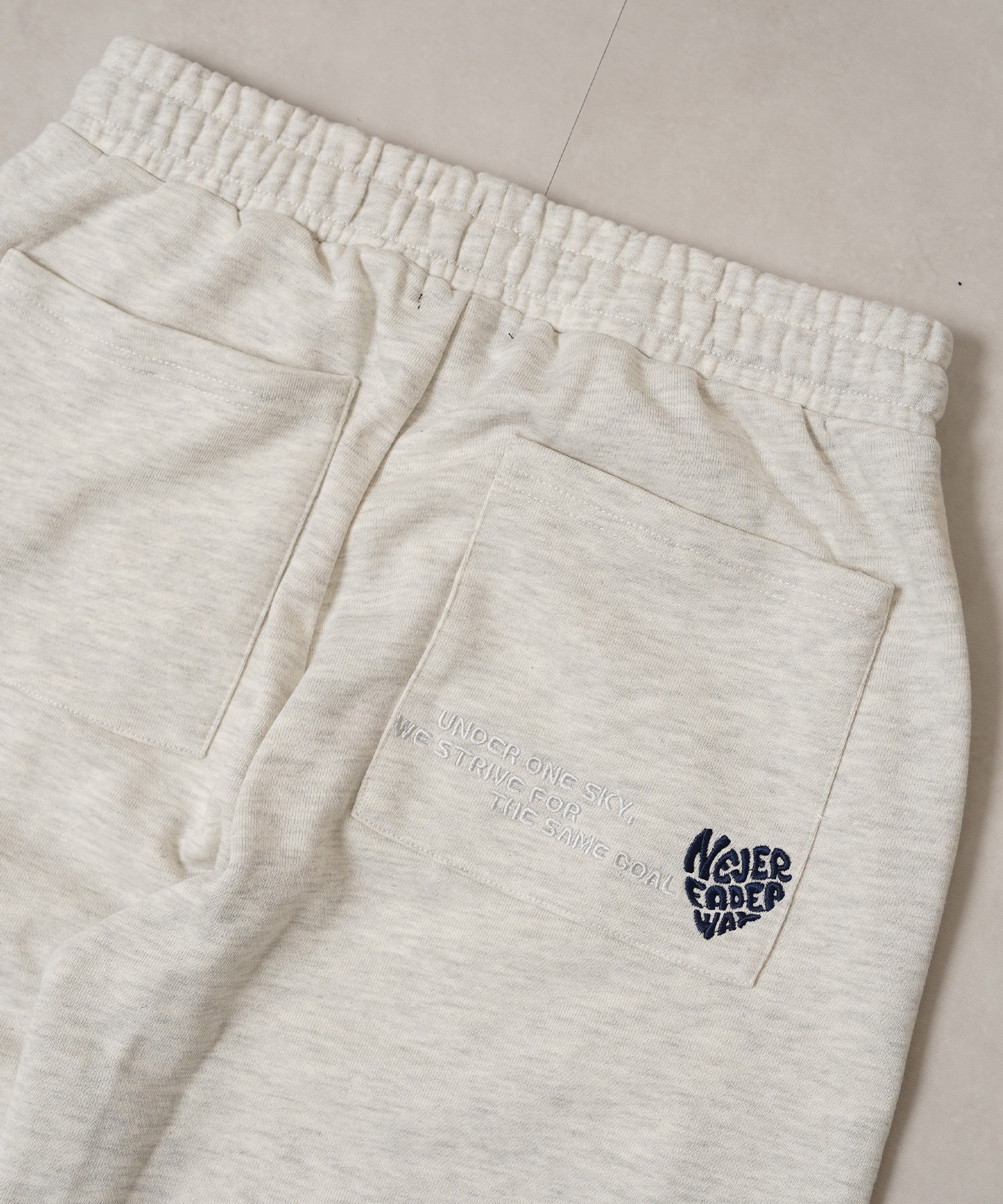ハート サガラ刺繍 スウェットパンツ【セットアップ 可能】/ Heart Sagara Embroidery Sweatpants