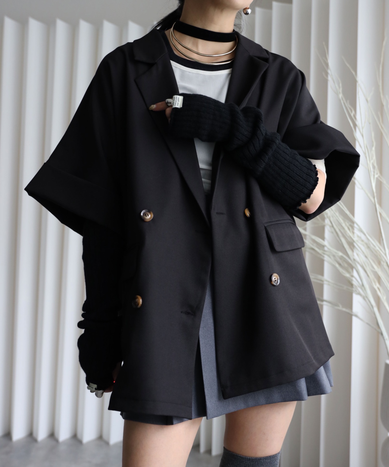 model：155cm. 着用サイズ：FREE