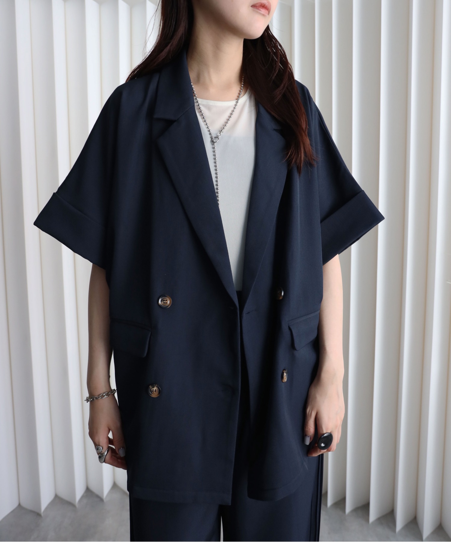 model：164cm. 着用サイズ：FREE