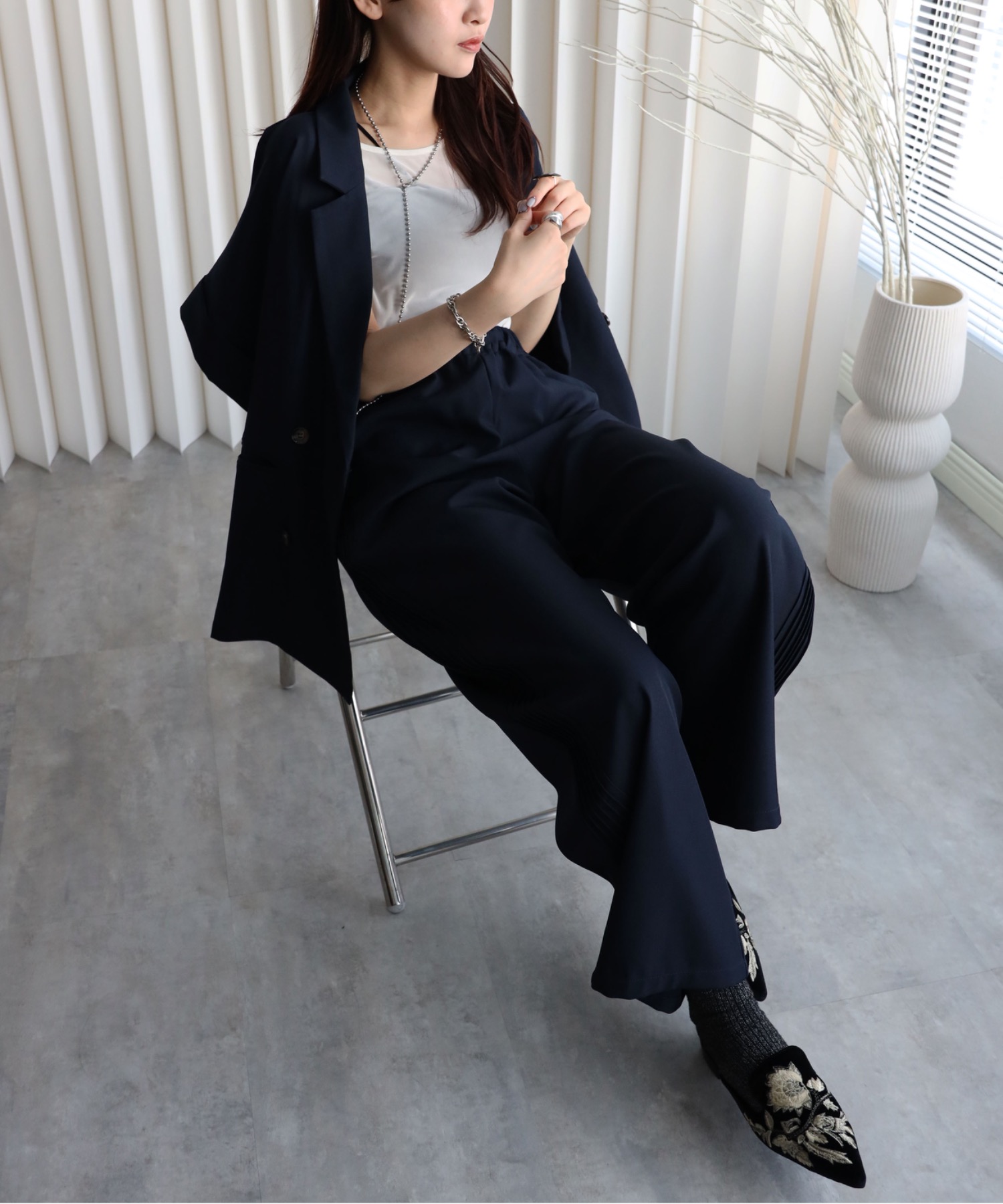 model：164cm. 着用サイズ：FREE