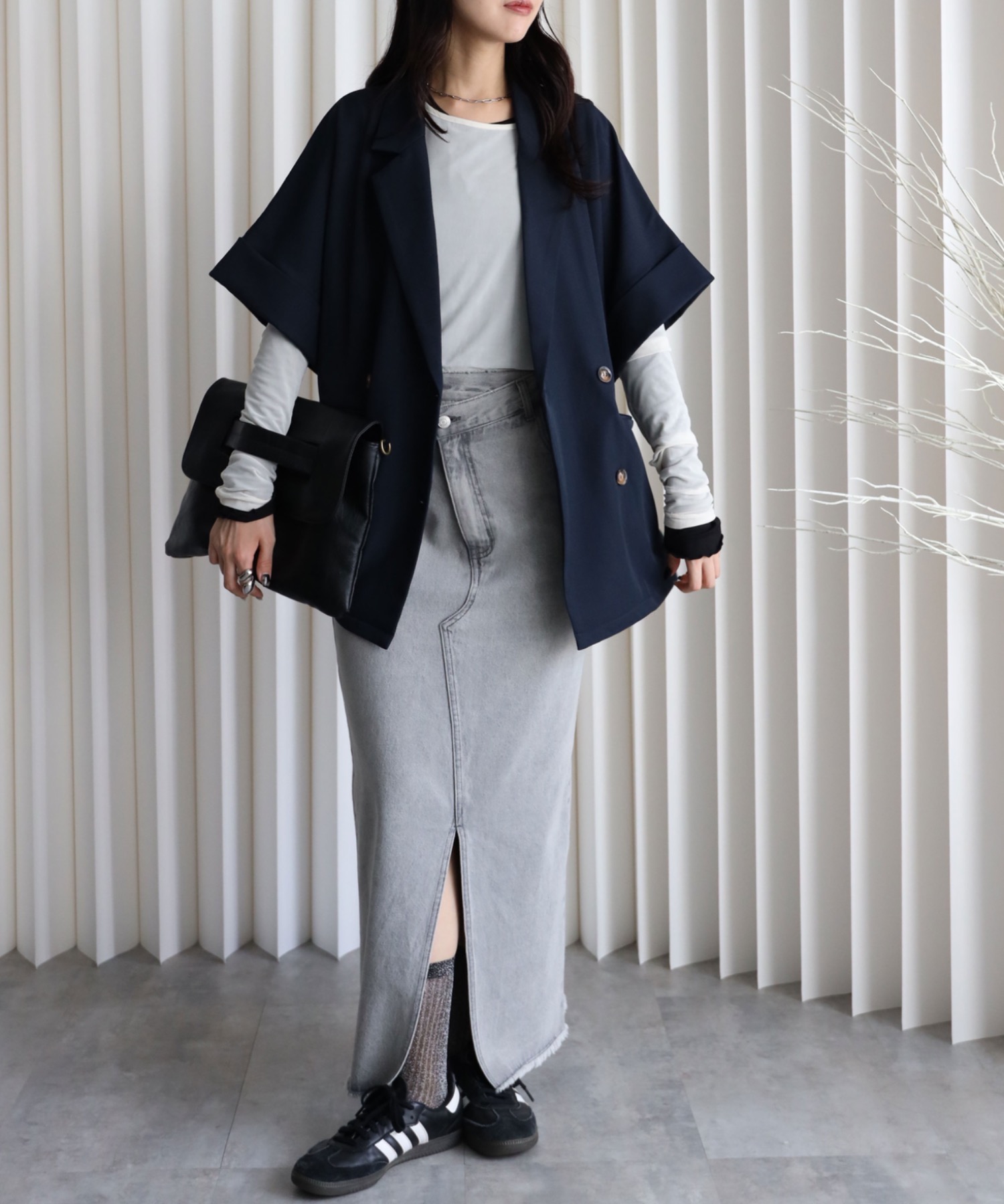 model：164cm. 着用サイズ：FREE