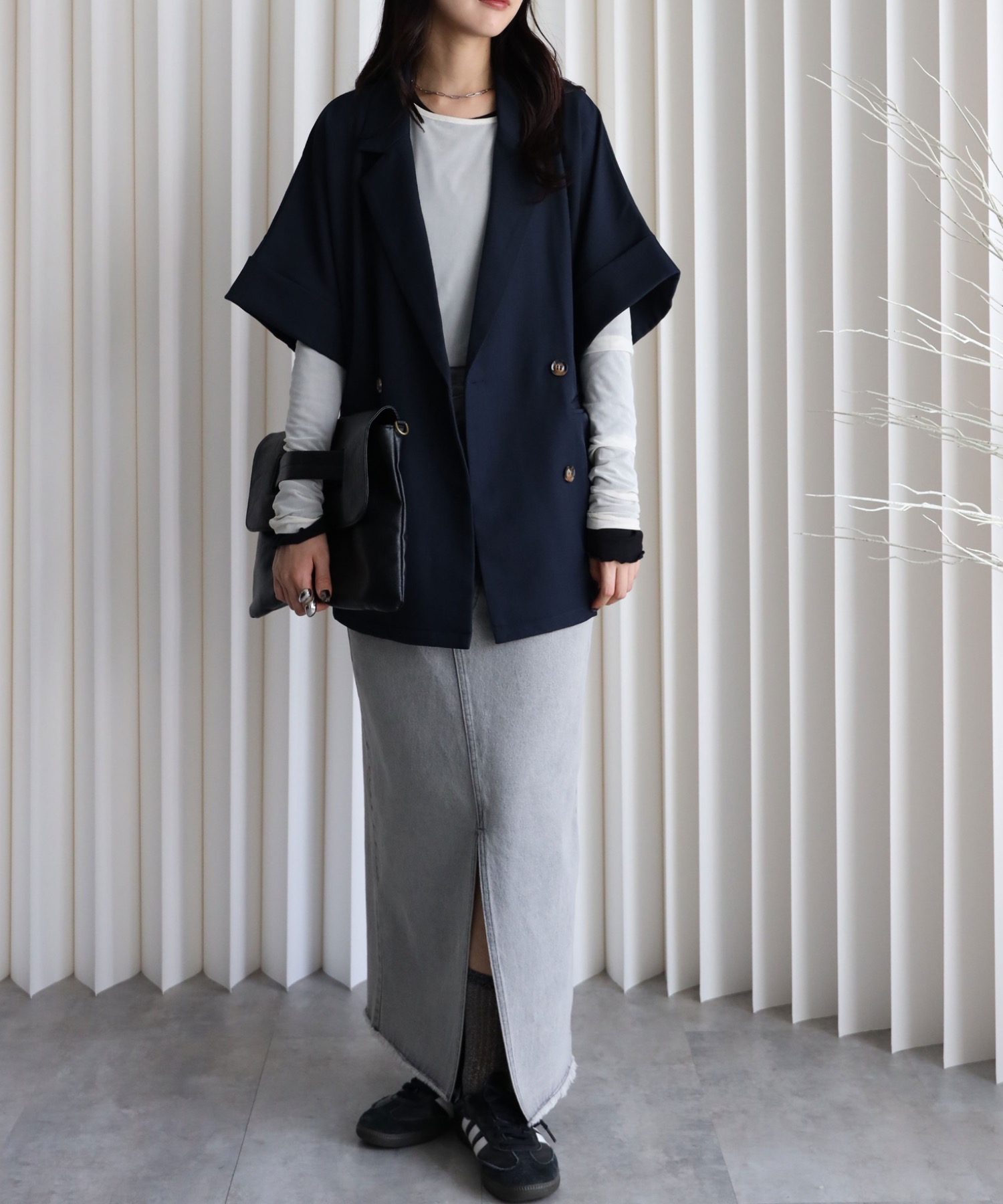 model：164cm. 着用サイズ：FREE
