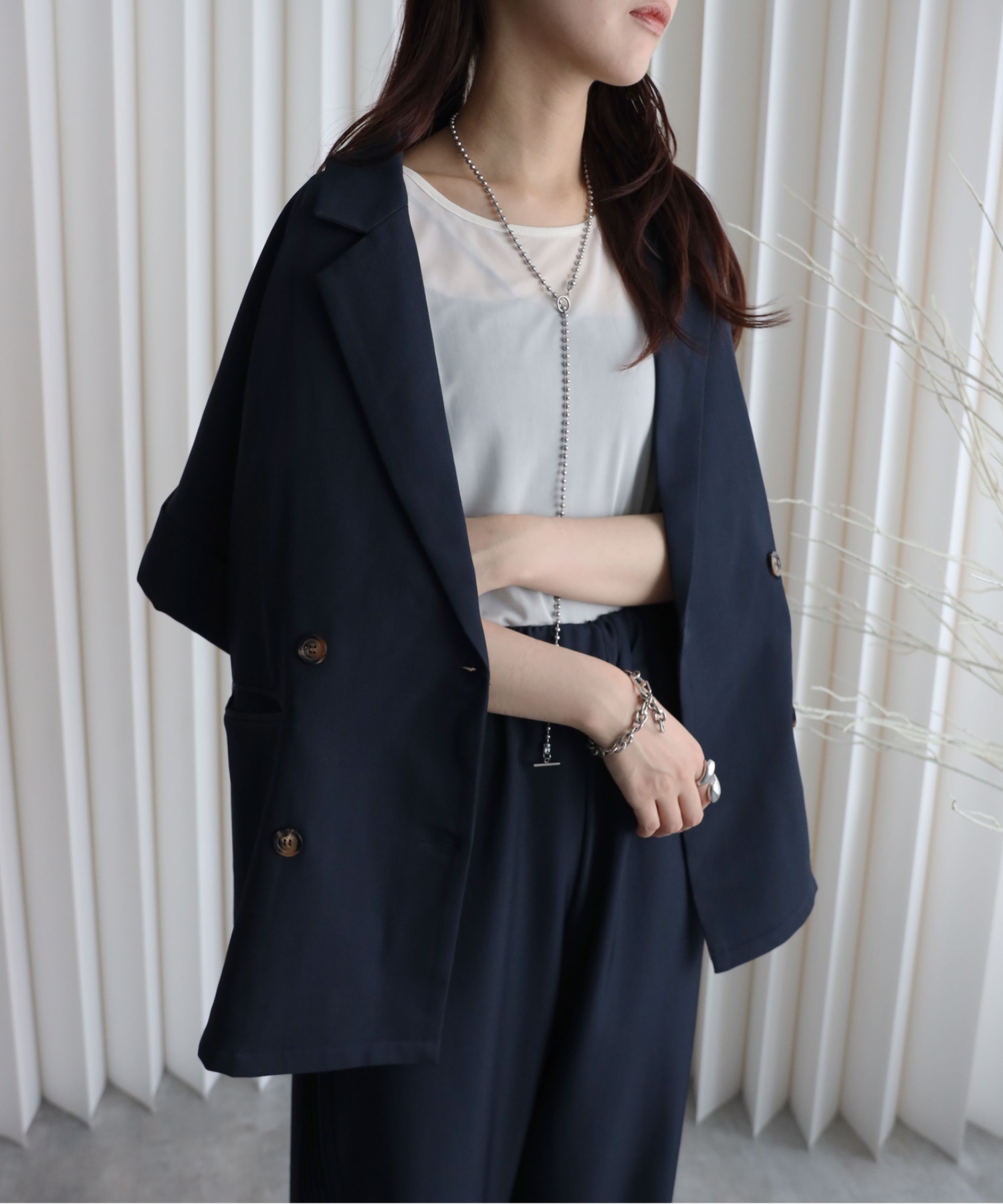 model：164cm. 着用サイズ：FREE