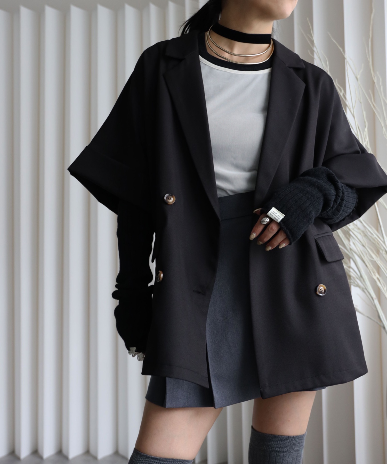 model：155cm. 着用サイズ：FREE