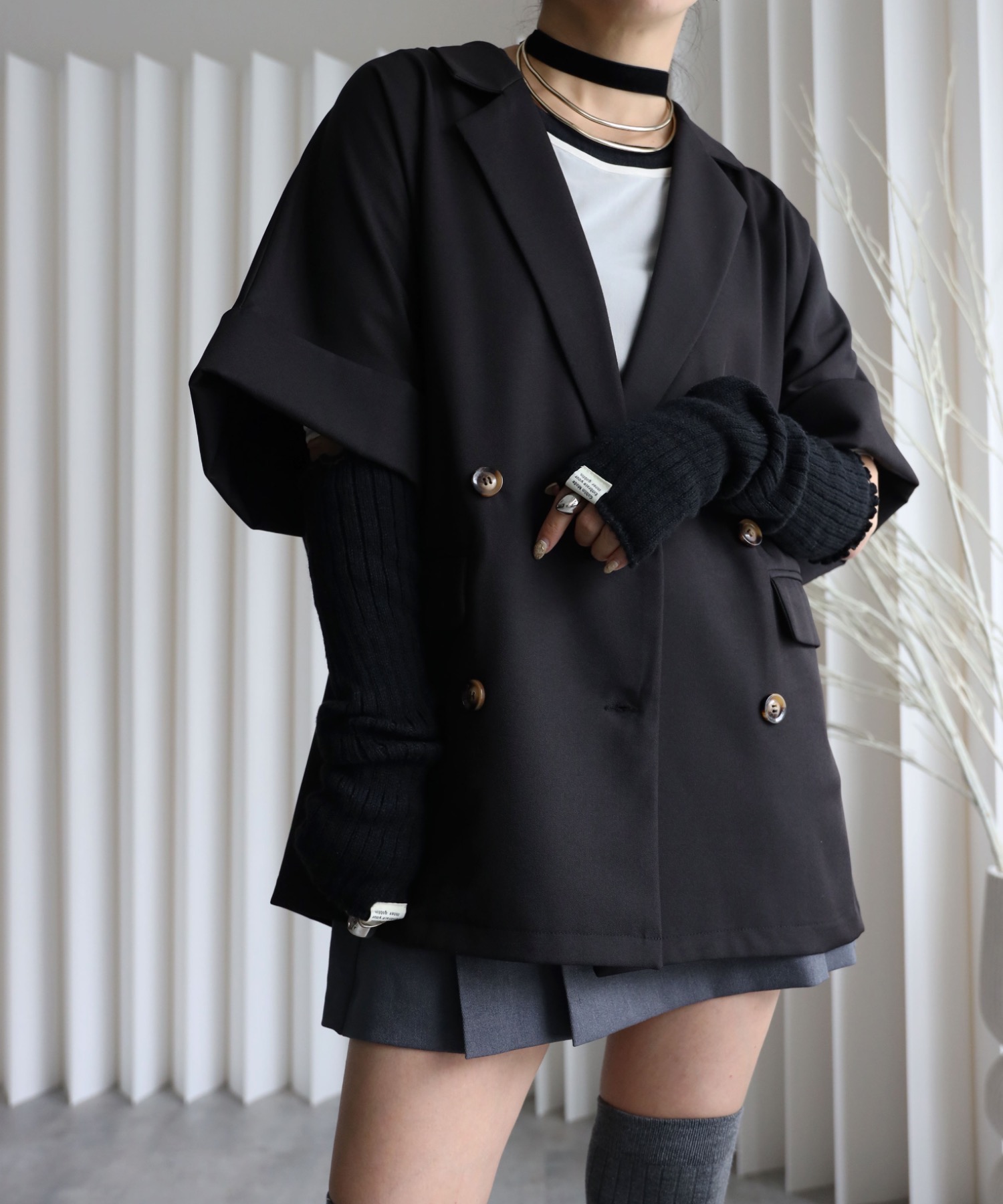 model：155cm. 着用サイズ：FREE