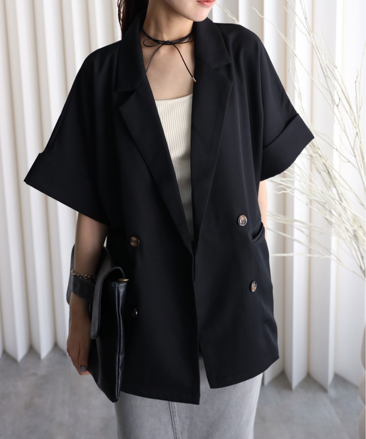 model：164cm. 着用サイズ：FREE