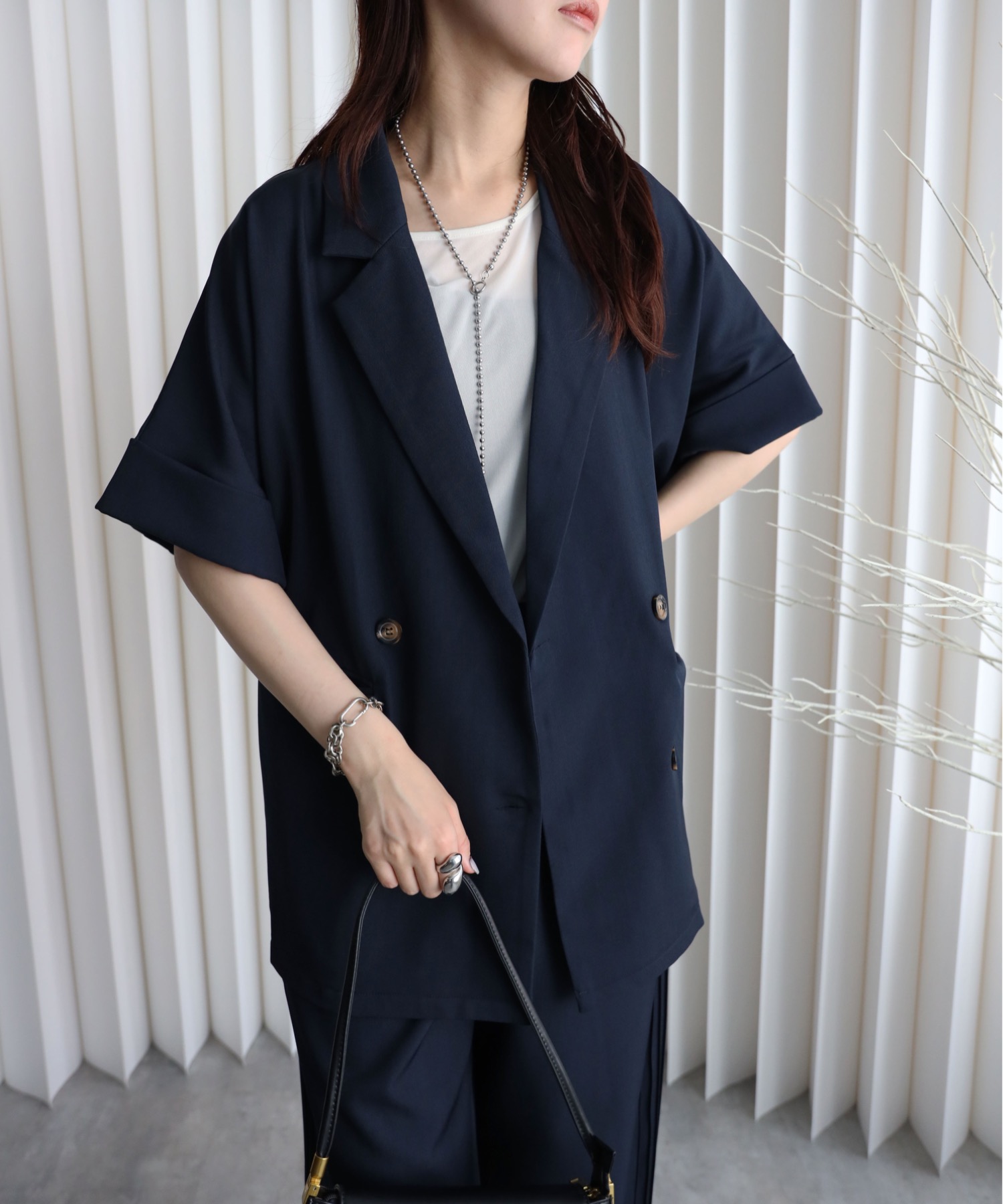 model：164cm. 着用サイズ：FREE