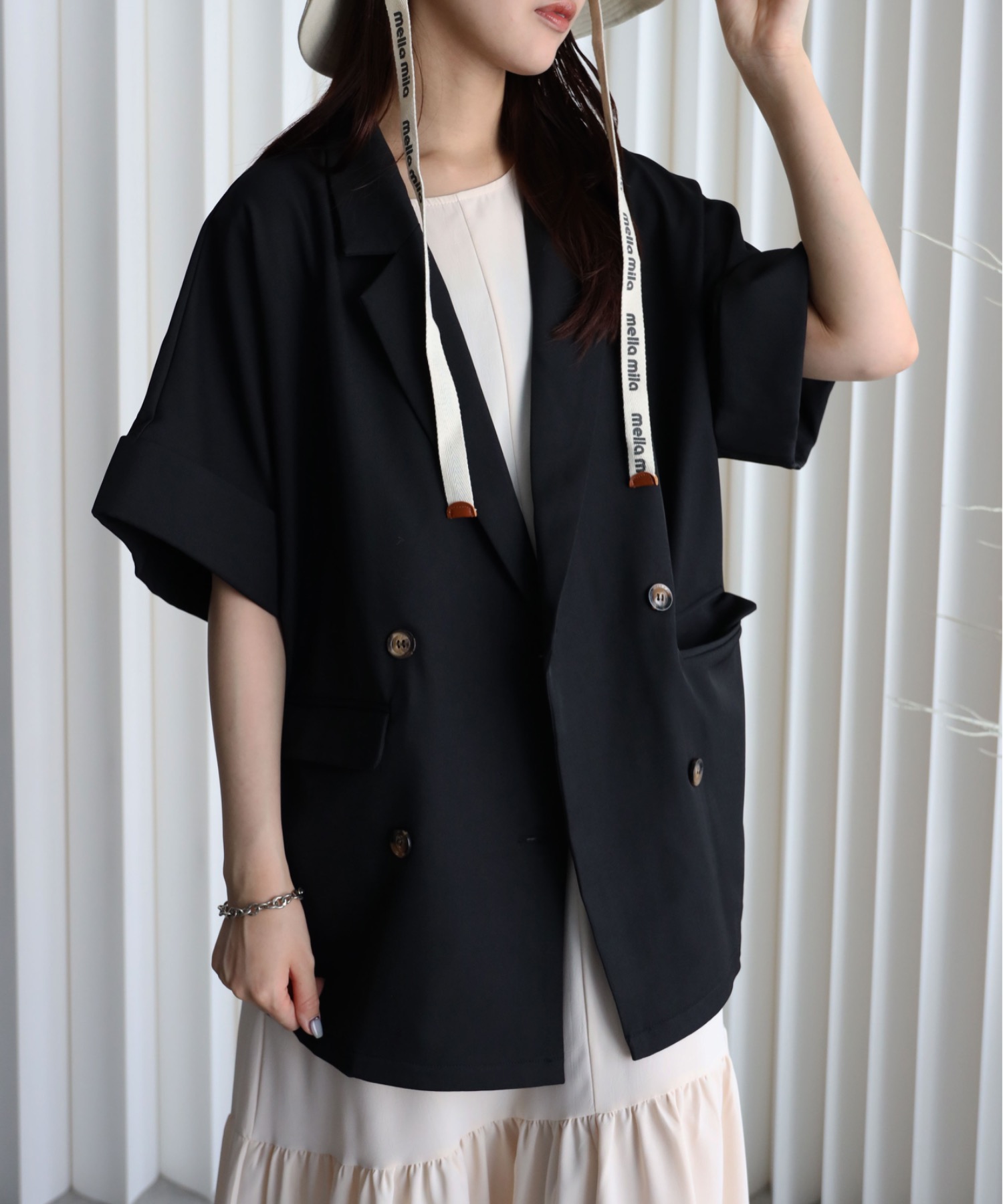 model：164cm. 着用サイズ：FREE