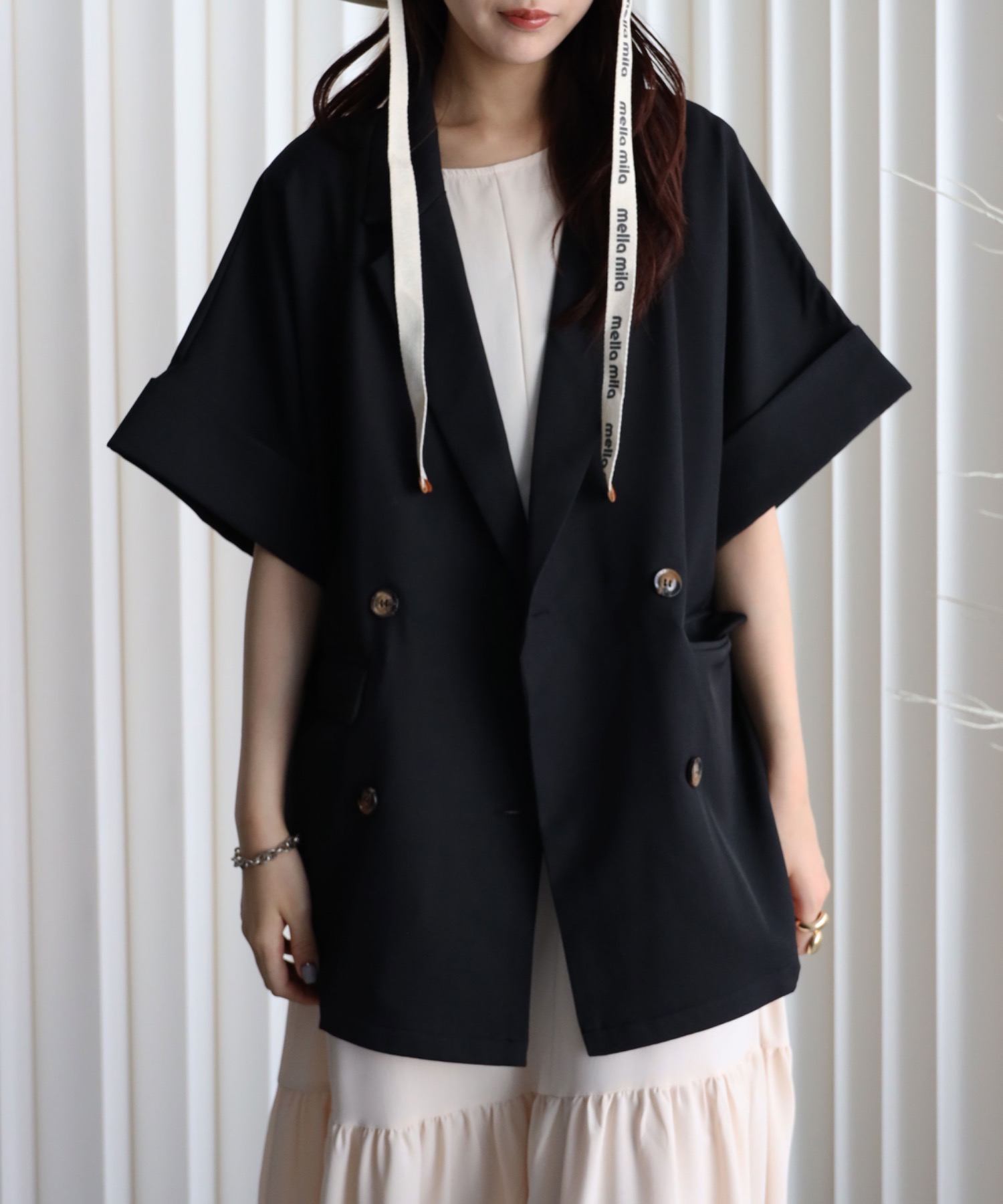 model：164cm. 着用サイズ：FREE