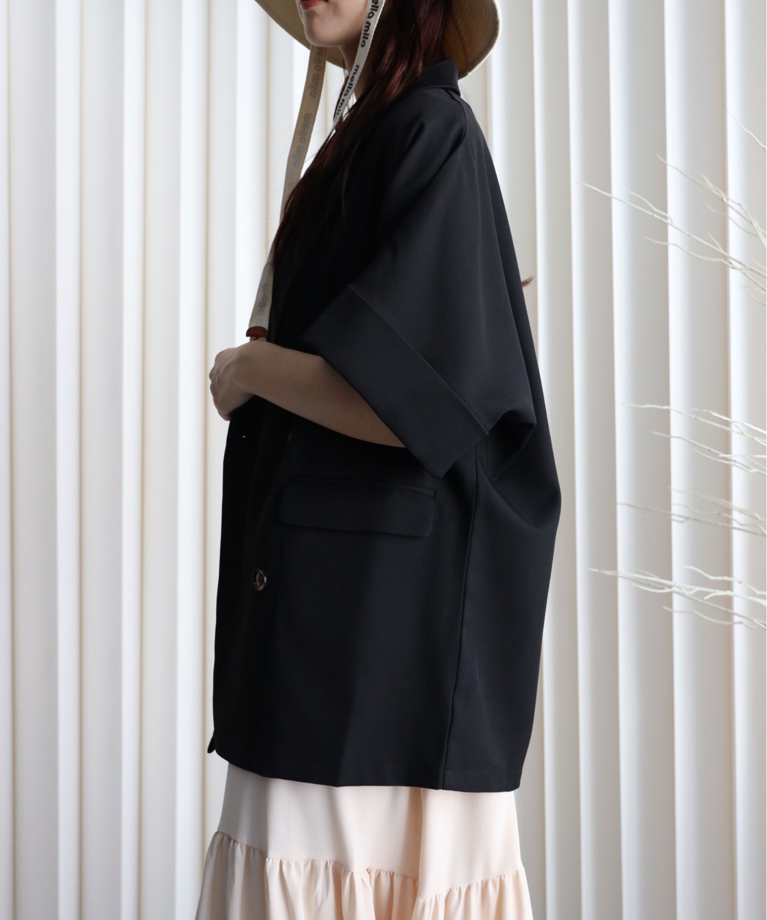 model：164cm. 着用サイズ：FREE