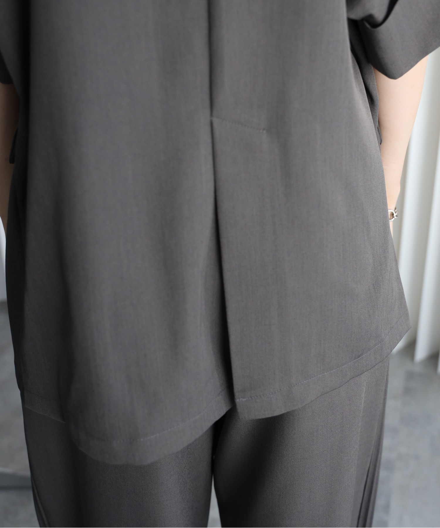 model：164cm. 着用サイズ：FREE
