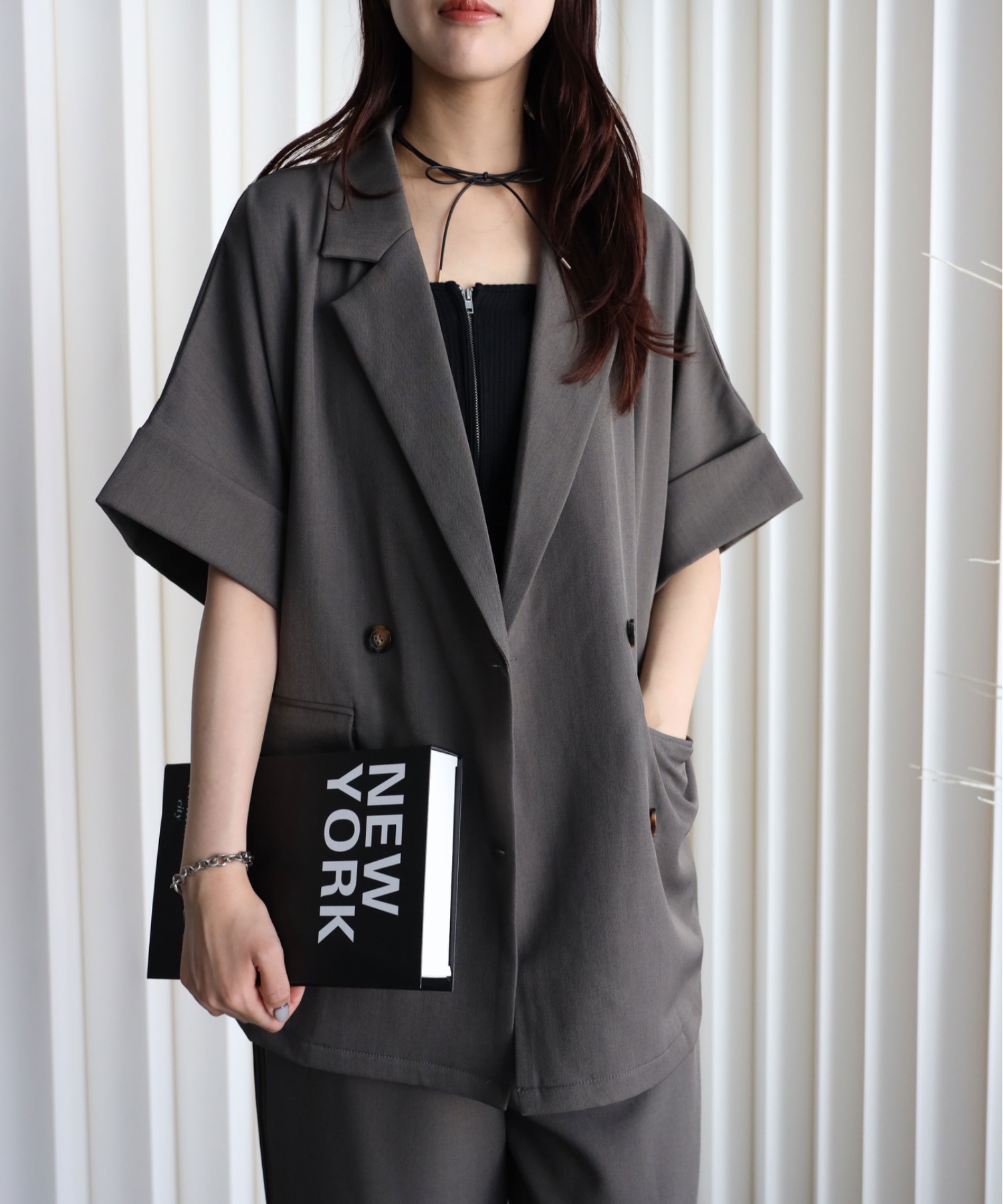 model：164cm. 着用サイズ：FREE