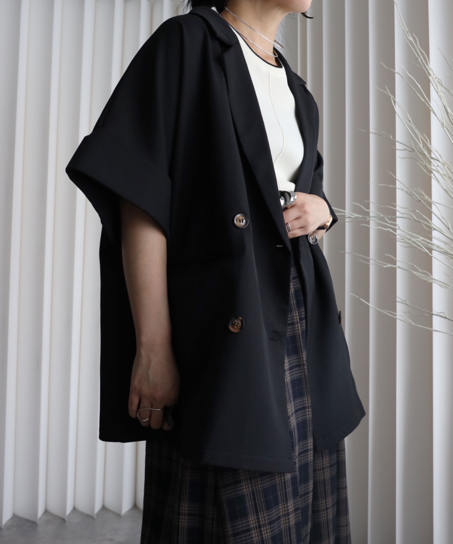model：155cm. 着用サイズ：FREE