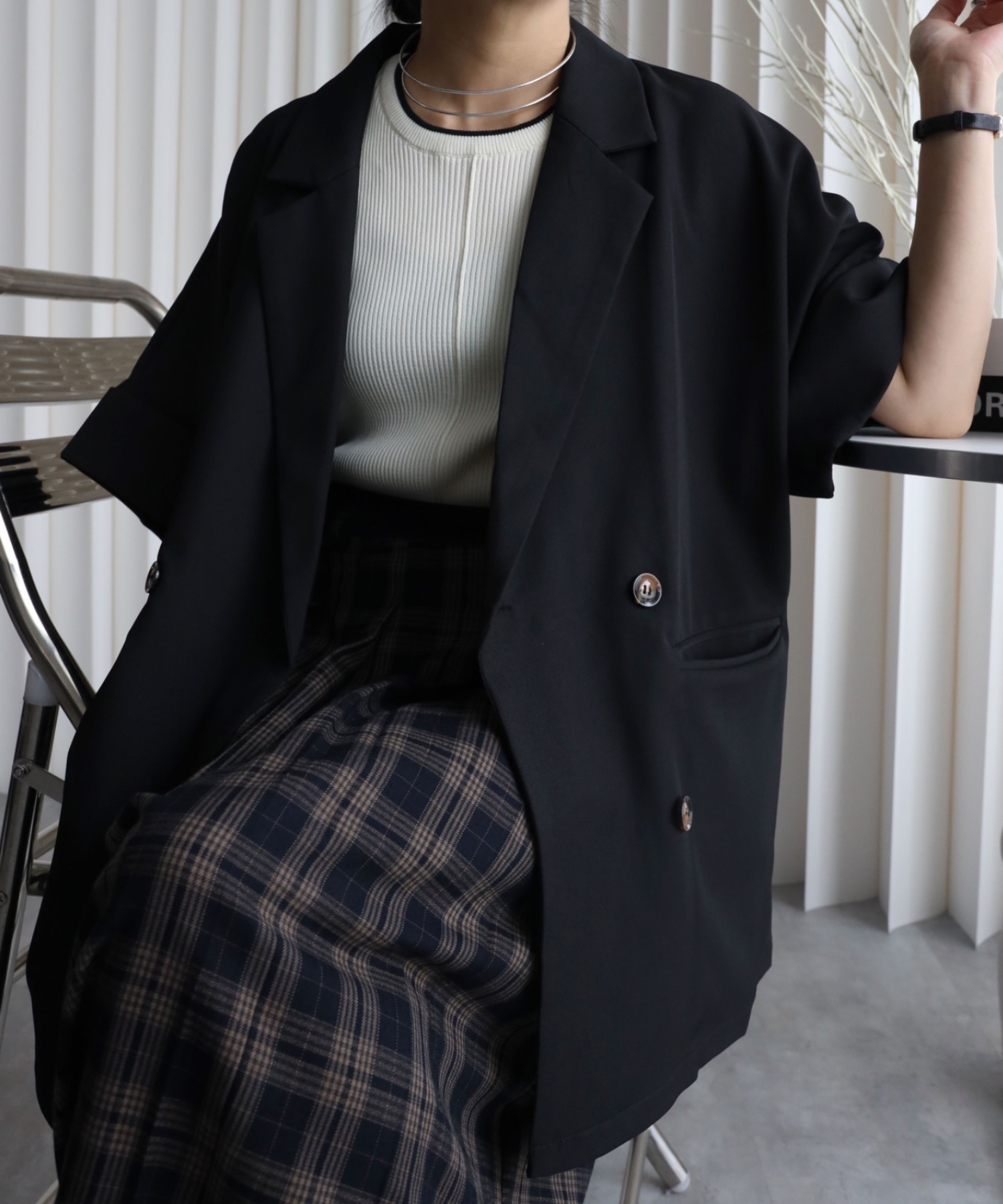 model：155cm. 着用サイズ：FREE