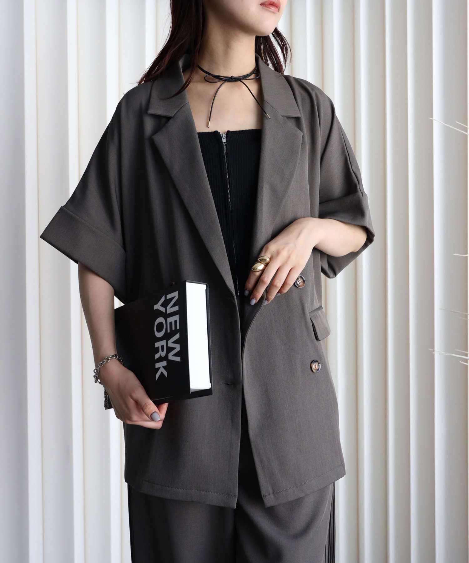 model：164cm. 着用サイズ：FREE