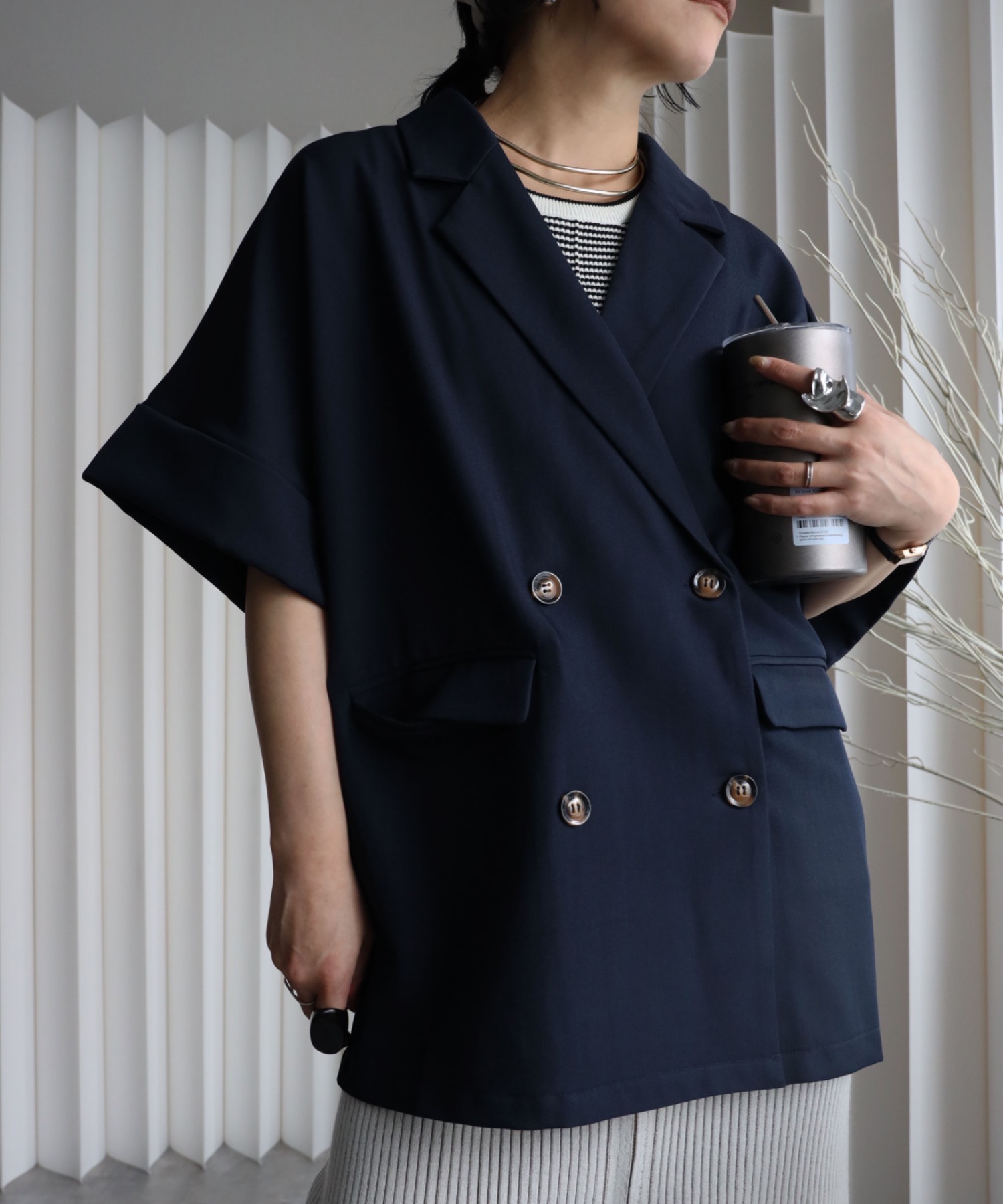 model：155cm. 着用サイズ：FREE