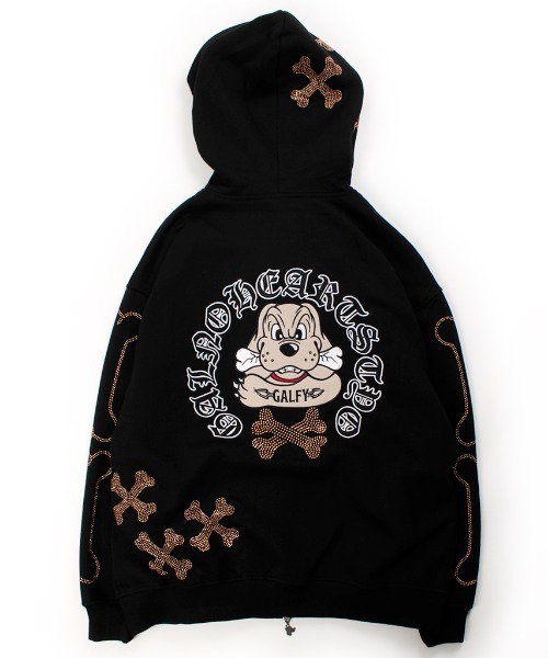 【美品】入手困難★MEMORY x GALFY★コラボ☆ガルフィー★パーカーL イルガルフィームラ染めZIPパーカー」 | KRY clothing