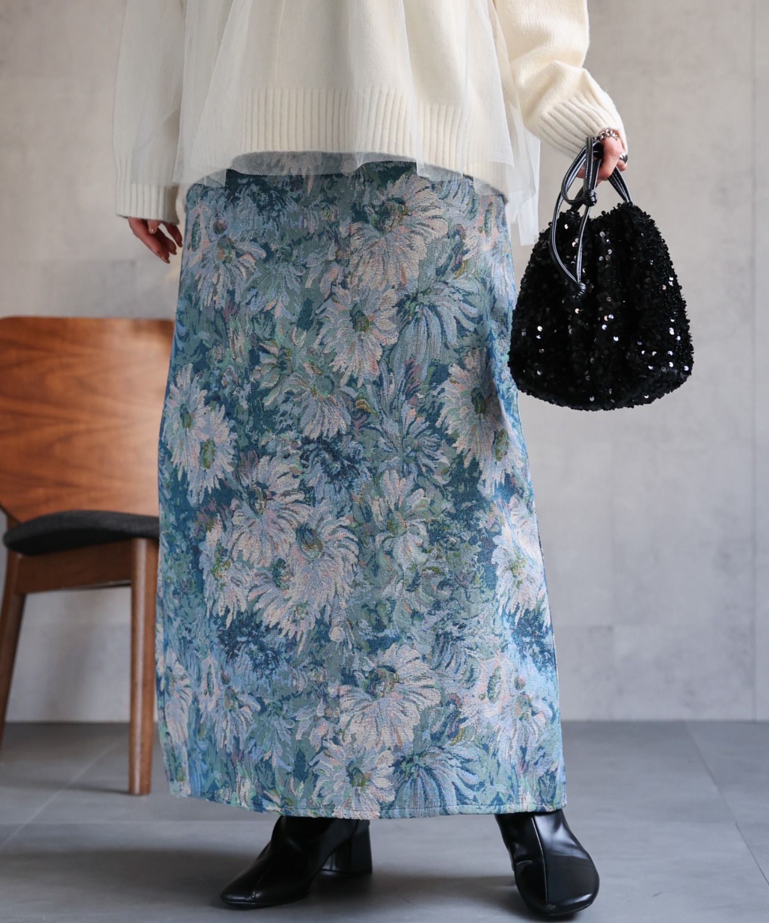 model：162㎝　着用サイズ：F