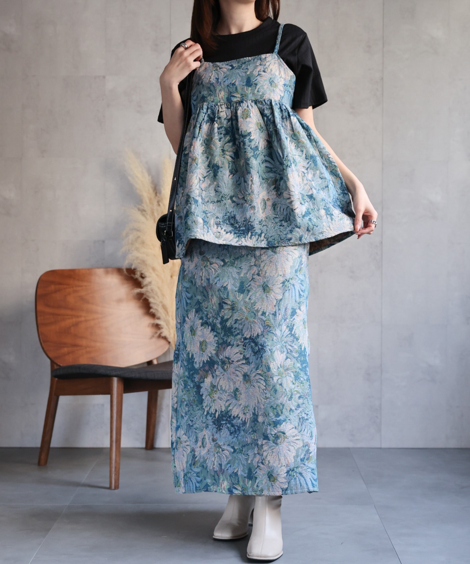 model：162㎝　着用サイズ：F