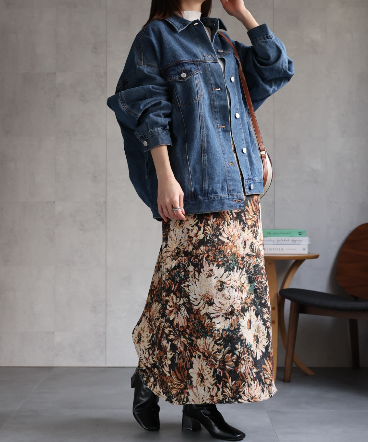 model：162㎝　着用サイズ：F