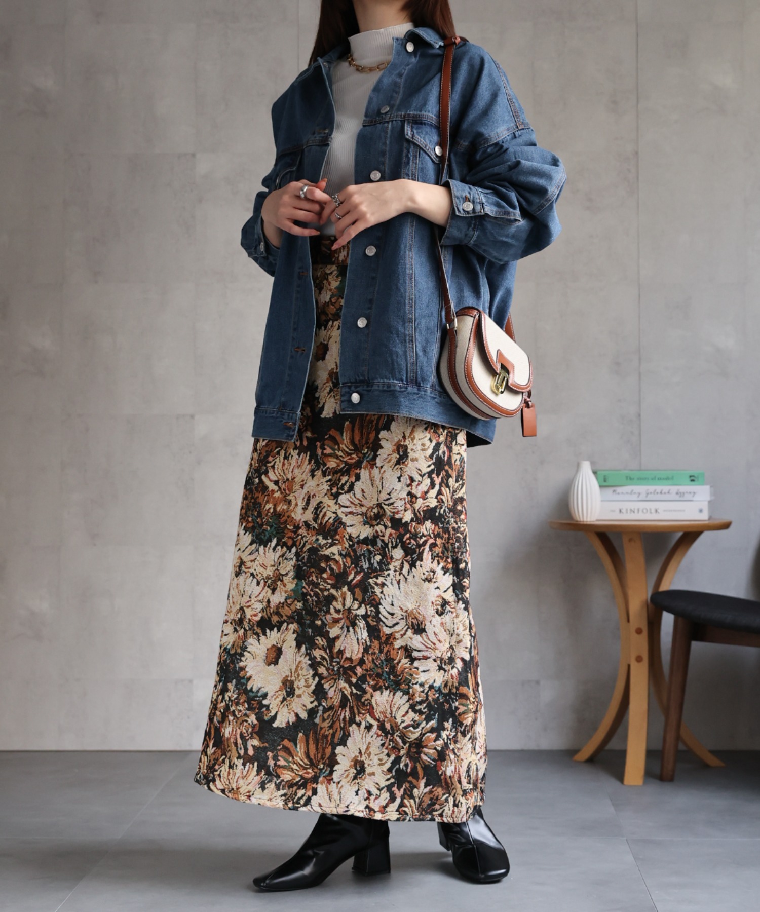 model：162㎝　着用サイズ：F