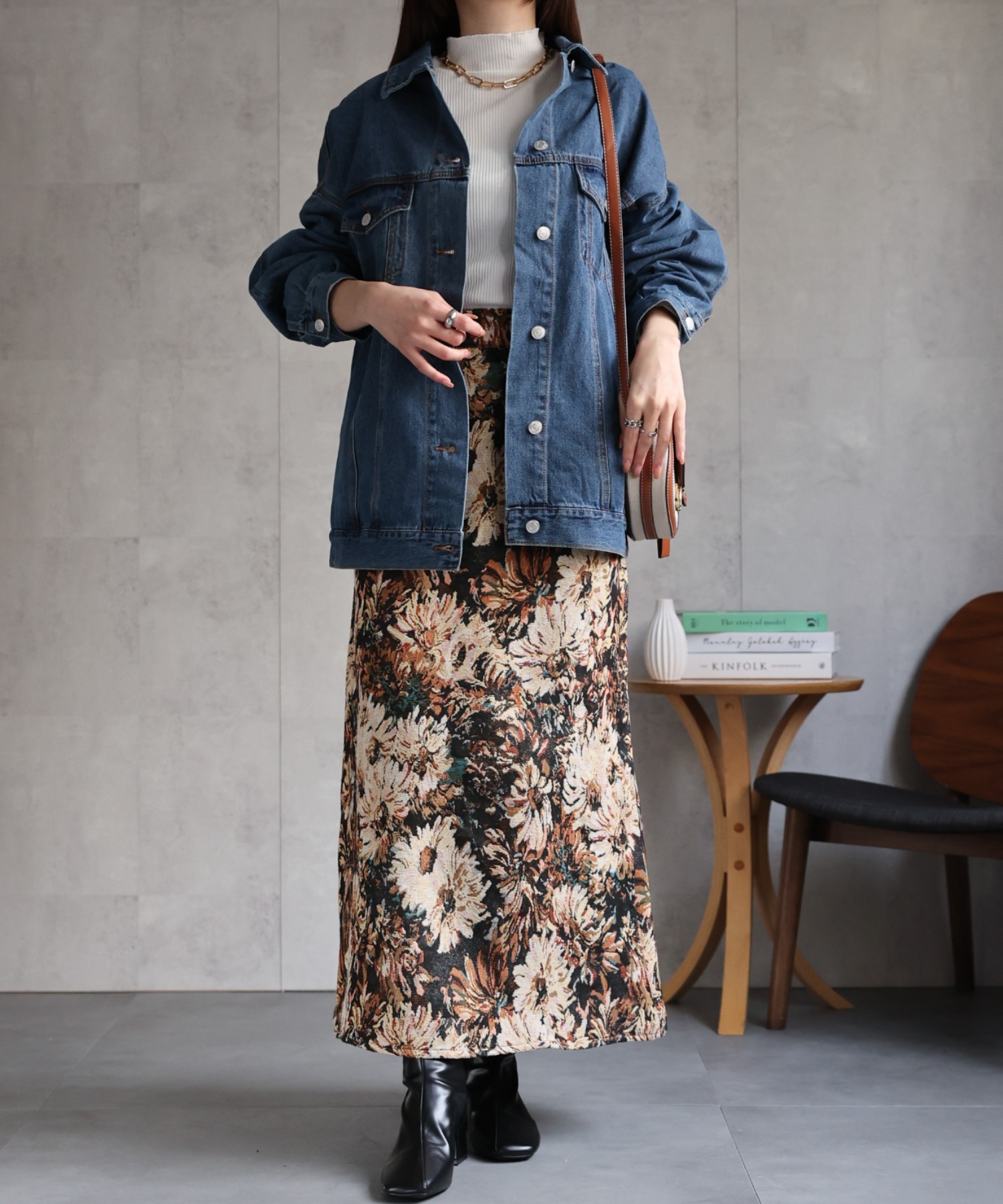 model：162㎝　着用サイズ：F