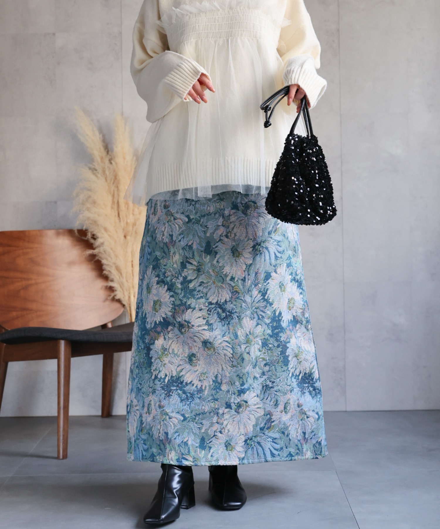 model：162㎝　着用サイズ：F