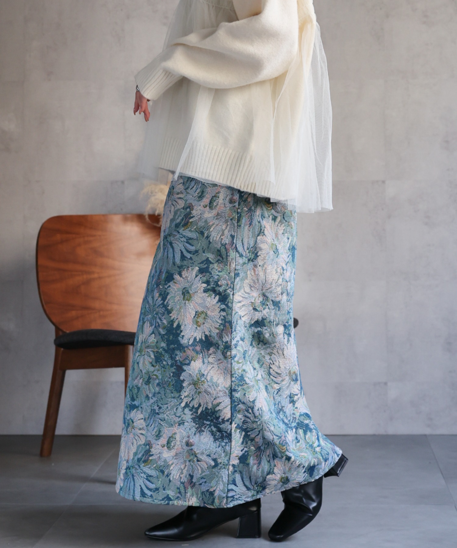 model：162㎝　着用サイズ：F