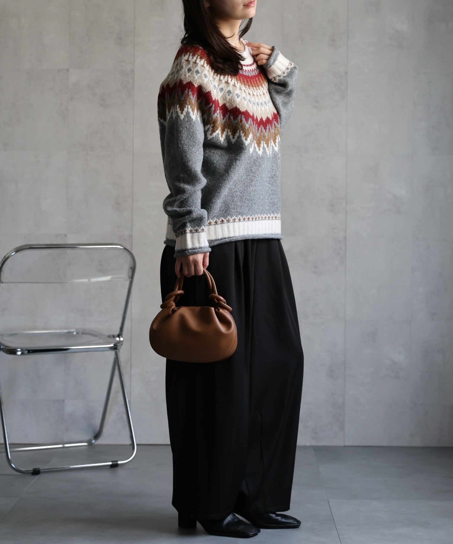 model：156cm 着用サイズ：FREE