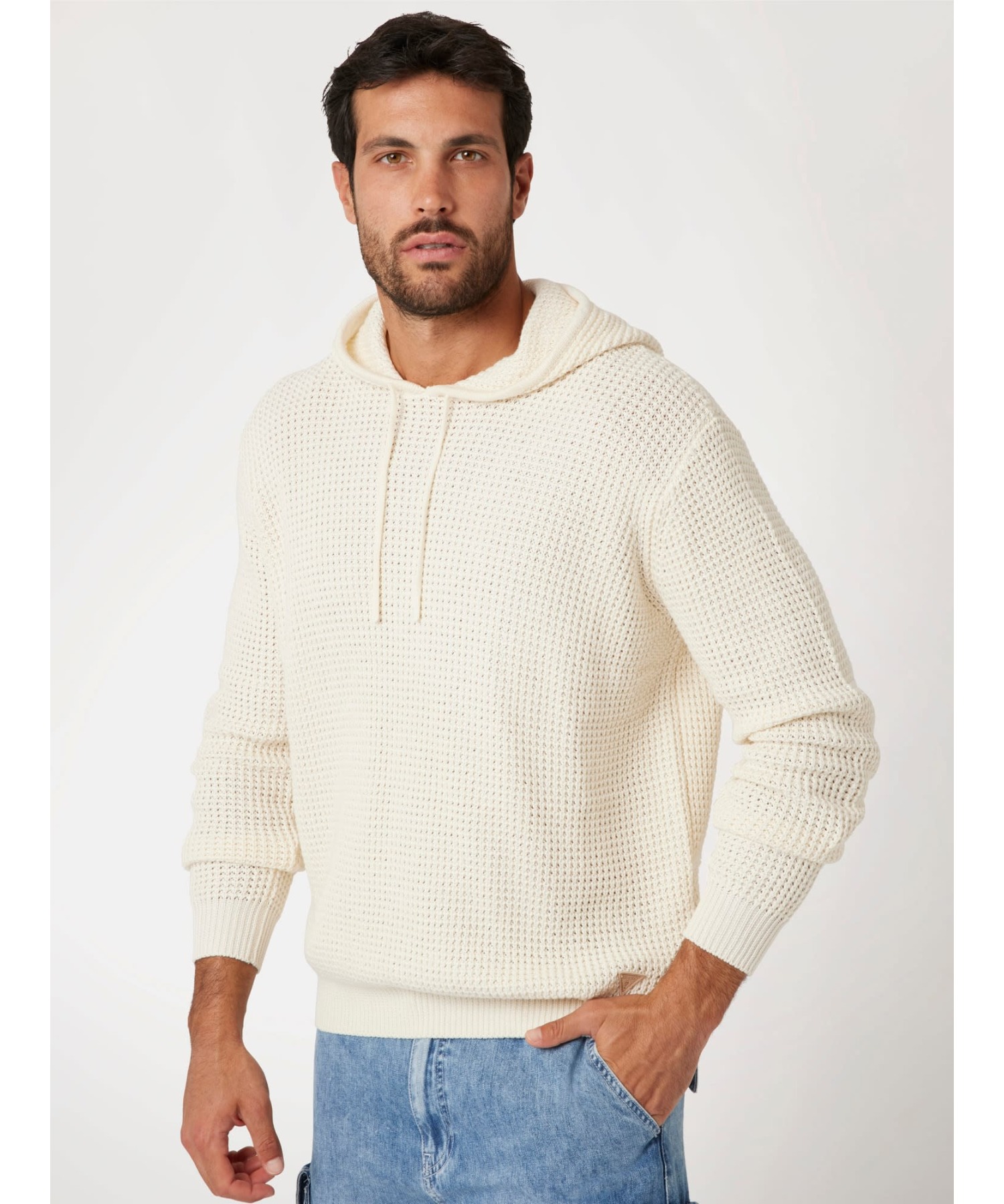 DERIK — Hooded Ls Stitched Sweater Parker — стеганый свитшот‑худи DERIK