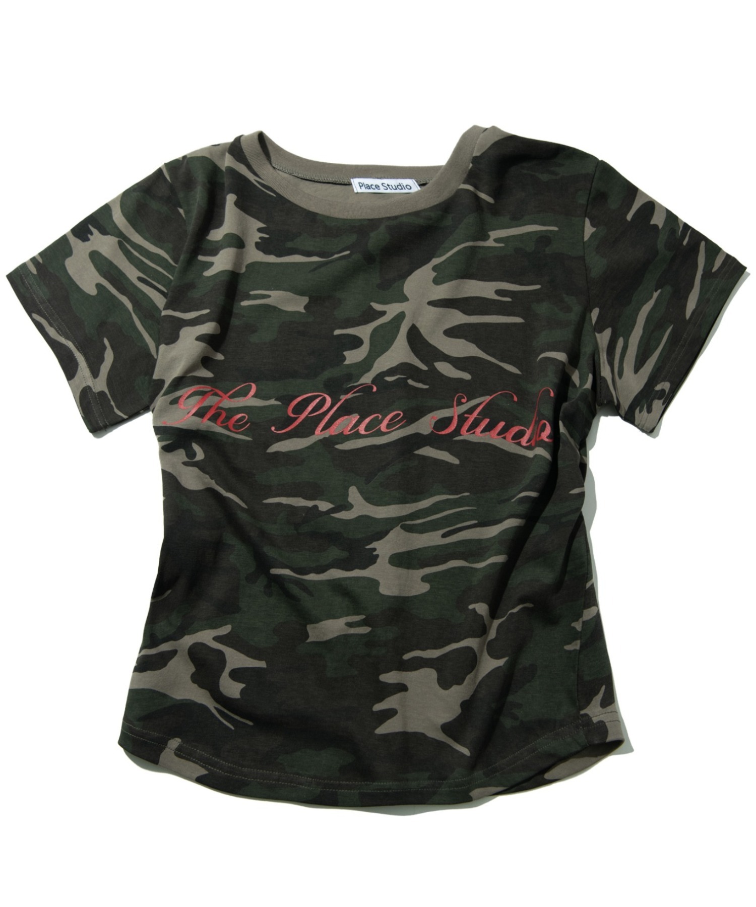 tシャツ A'GEM/9 × .kom 「PLACE STUDIO/プレイススタジオ」 Camo Soft the Place Lettering L A'GEM/9 × .kom 『PLACE STUDIO/プレイススタジオ』 Camo Soft