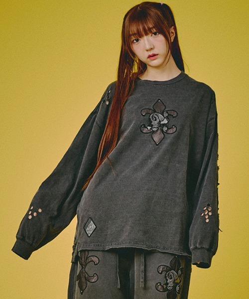 GA×GALFYぼろぼろ刺繍ロンT GALFY - GA×GALFYぼろぼろ刺繍ロンTの通販 by 即購入OK☆shop