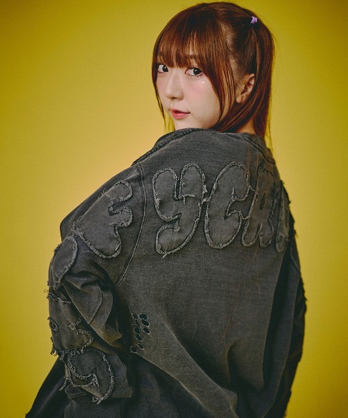 A'GEM/9 × .kom 『GALFY/ガルフィー』 ぼろぼろロゴ百合の紋 ロンTee