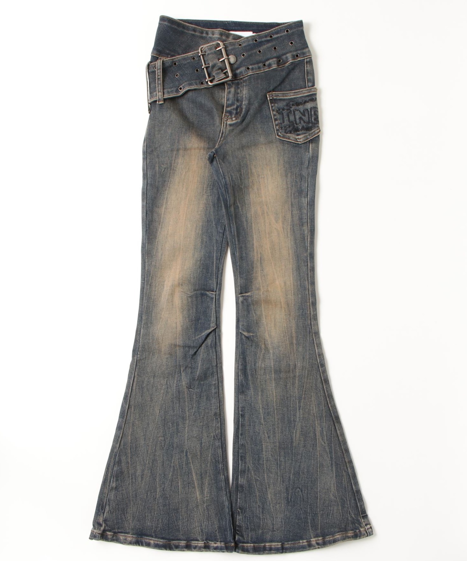 A'GEM/9 × .kom 『.KOM/ドットケーオーエム』 Y2K Washed Double Belt