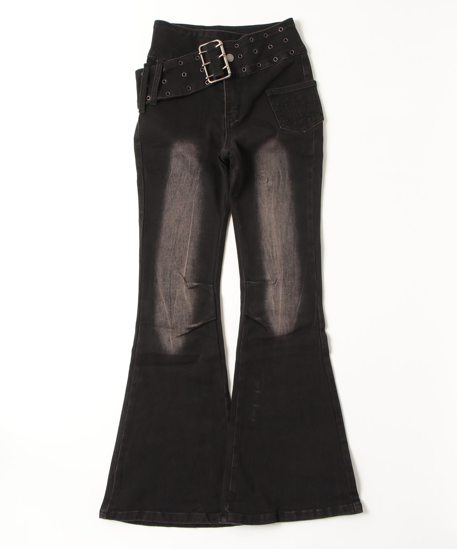 00s SWAGGER多機能マルチポケットUSED加工デニムパンツショーツY2K 00s SWAGGER多機能マルチポケットUSED加工デニムパンツショーツ