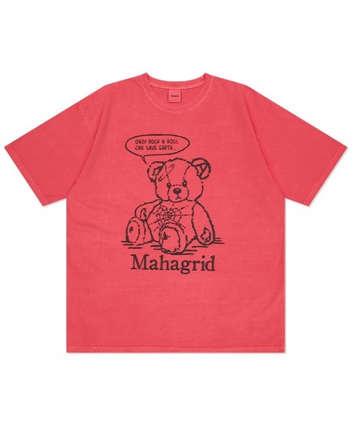 mahagrid/マハグリッド』 PIGMENT ROCK N ROLL BEAR TEE/ピグメント