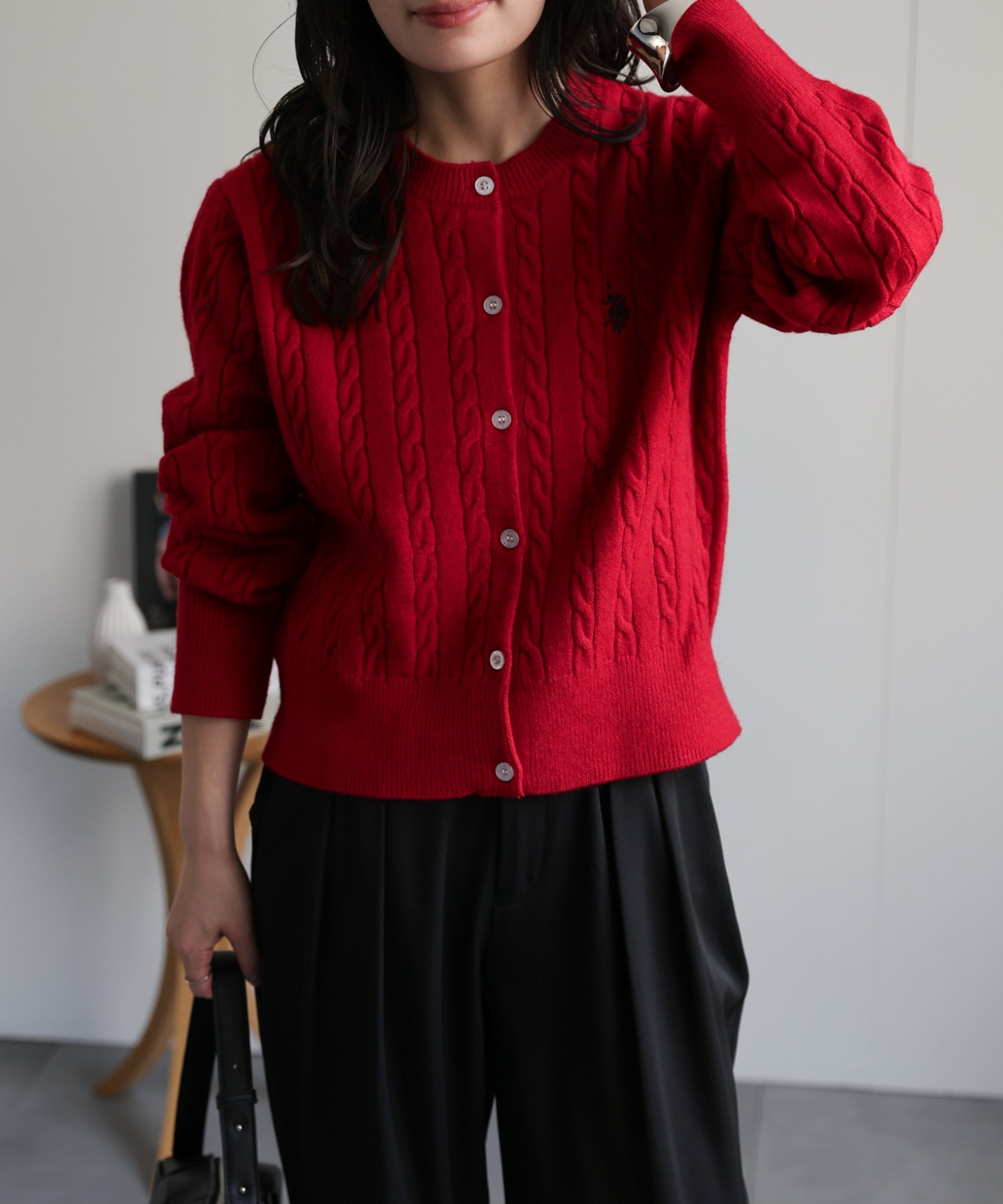 model：156cm 着用サイズ：L
