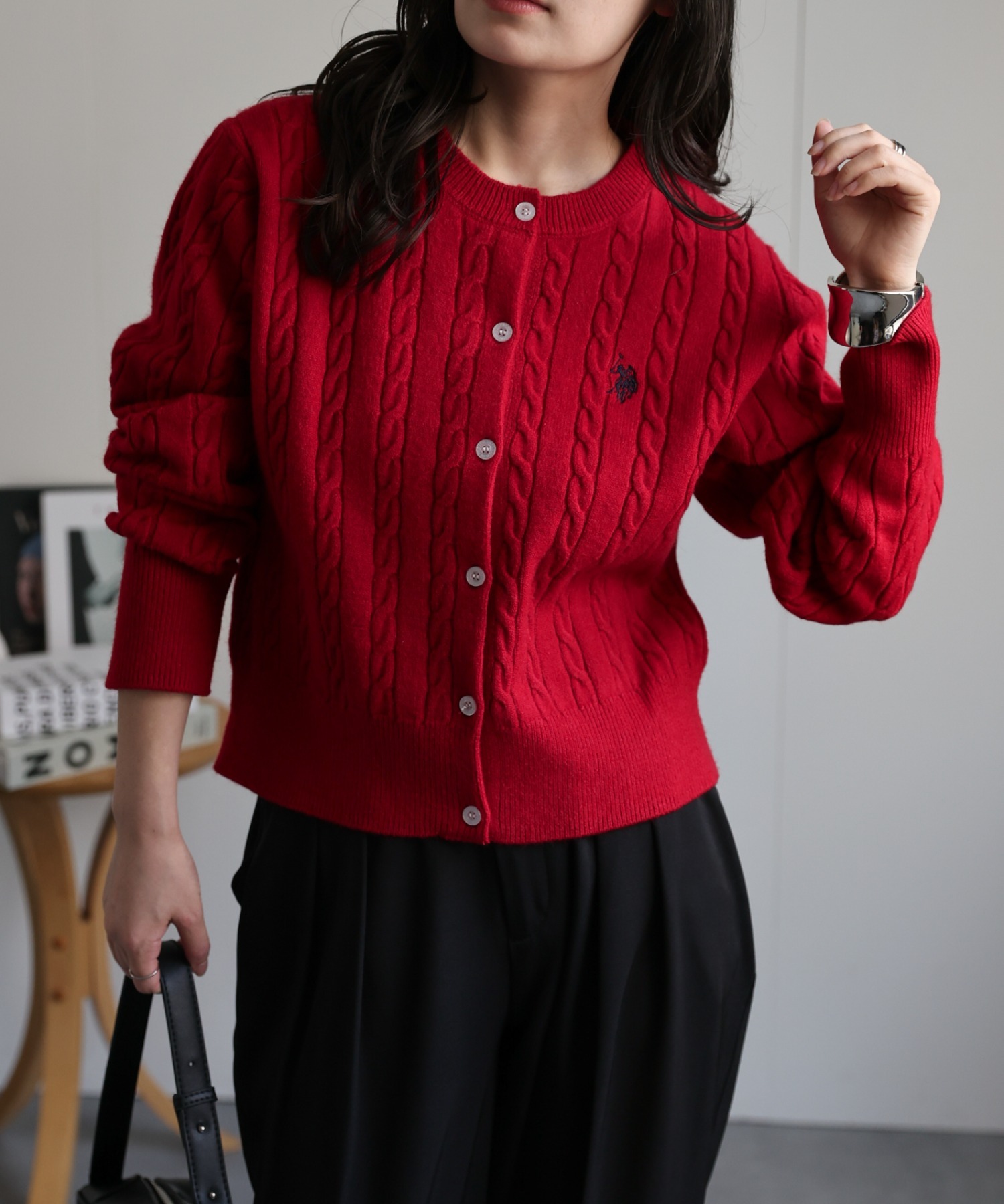 model：156cm 着用サイズ：L