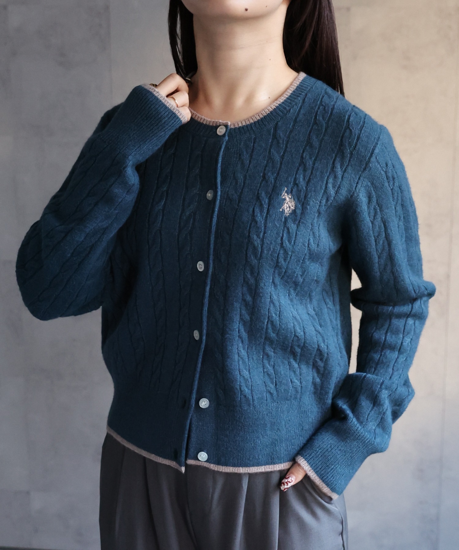 model:158cm 着用サイズ:L