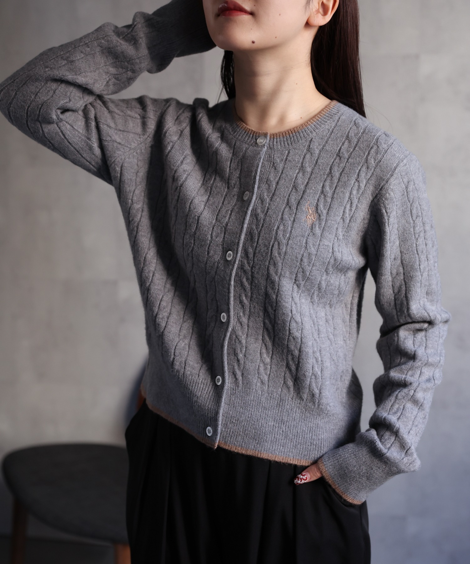 model:158cm 着用サイズ:L
