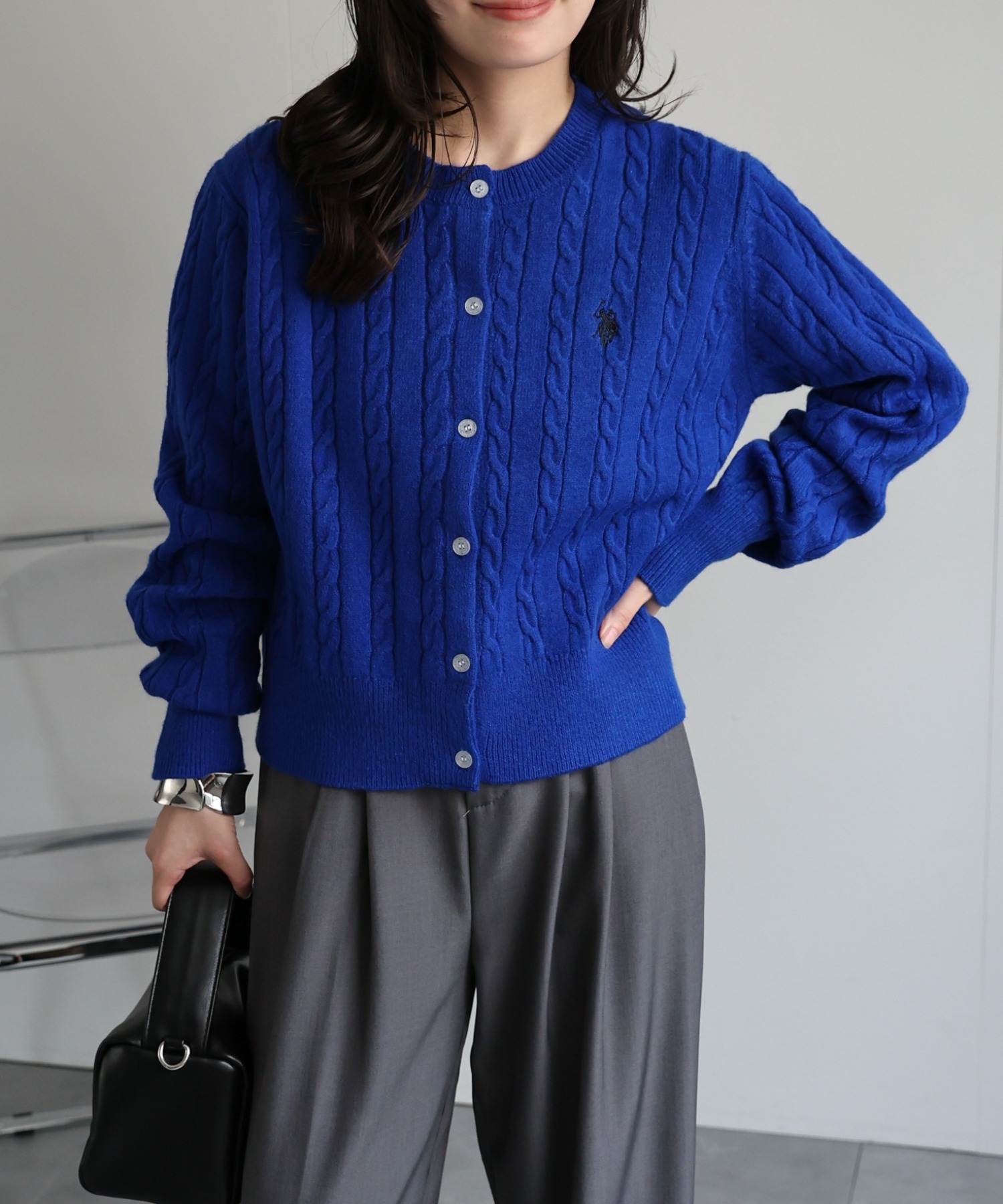 model：156cm 着用サイズ：L