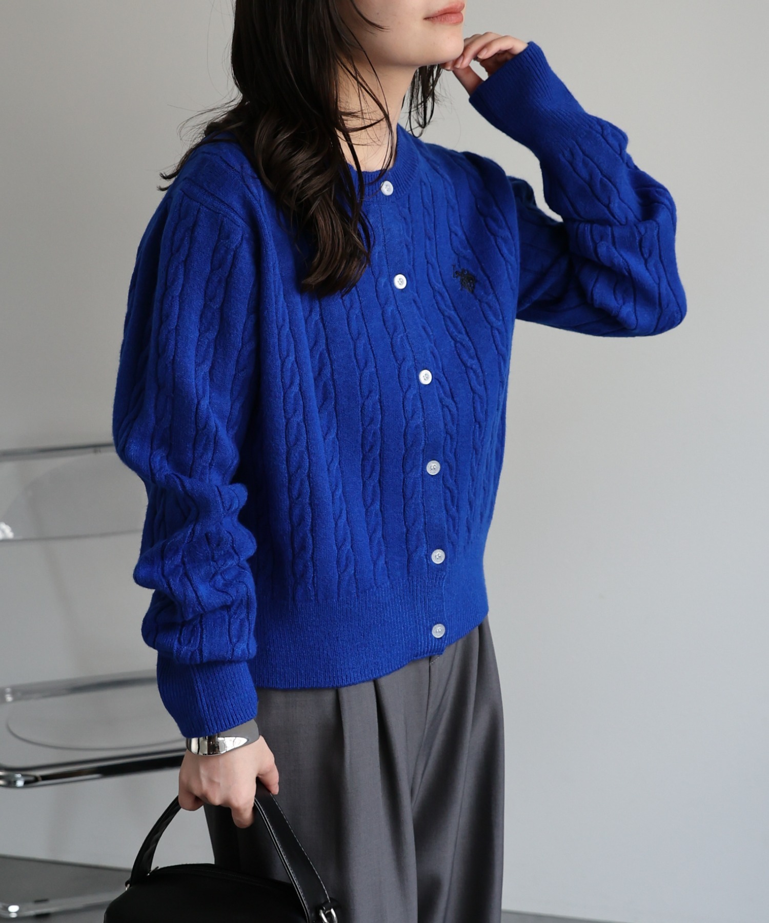 model：156cm 着用サイズ：L
