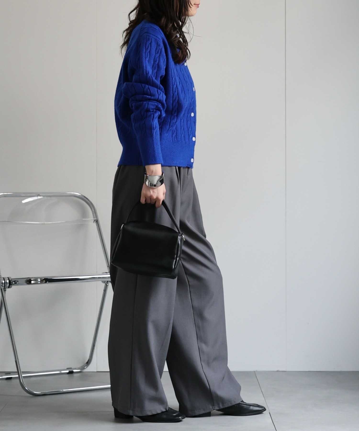 model：156cm 着用サイズ：L