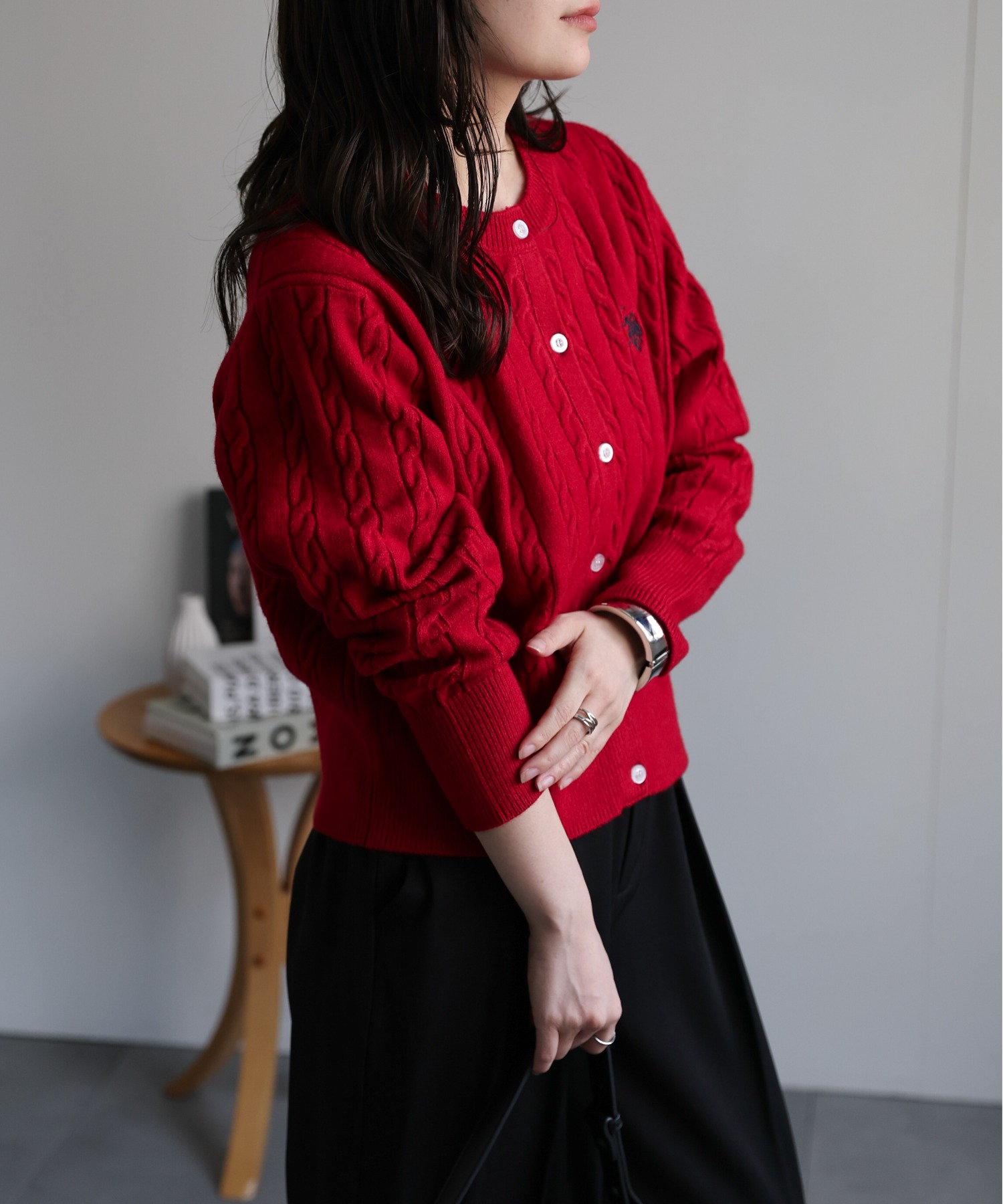 model：156cm 着用サイズ：L