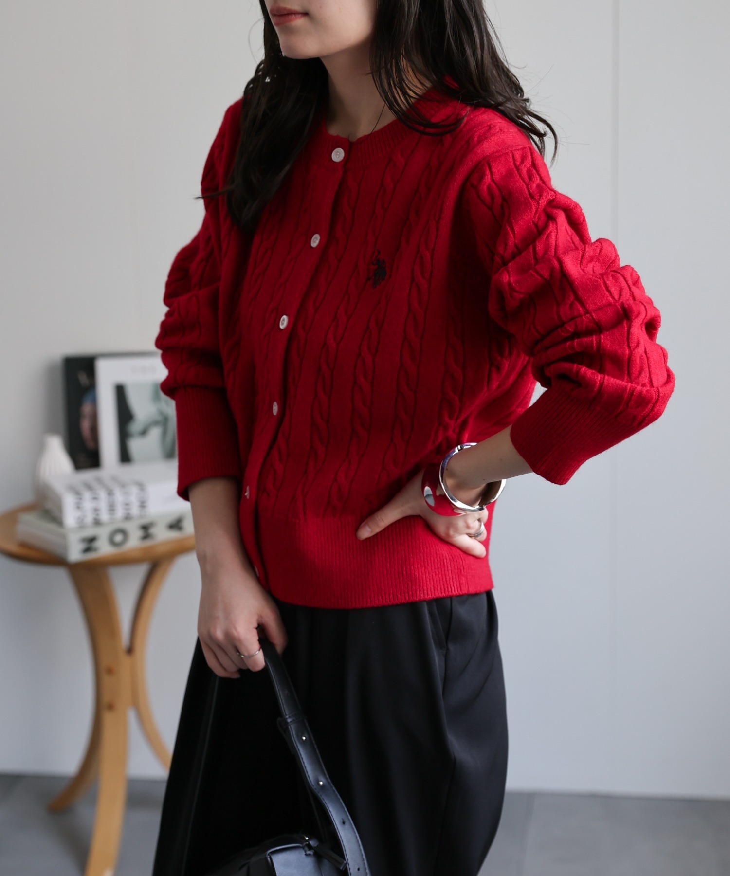 model：156cm 着用サイズ：L