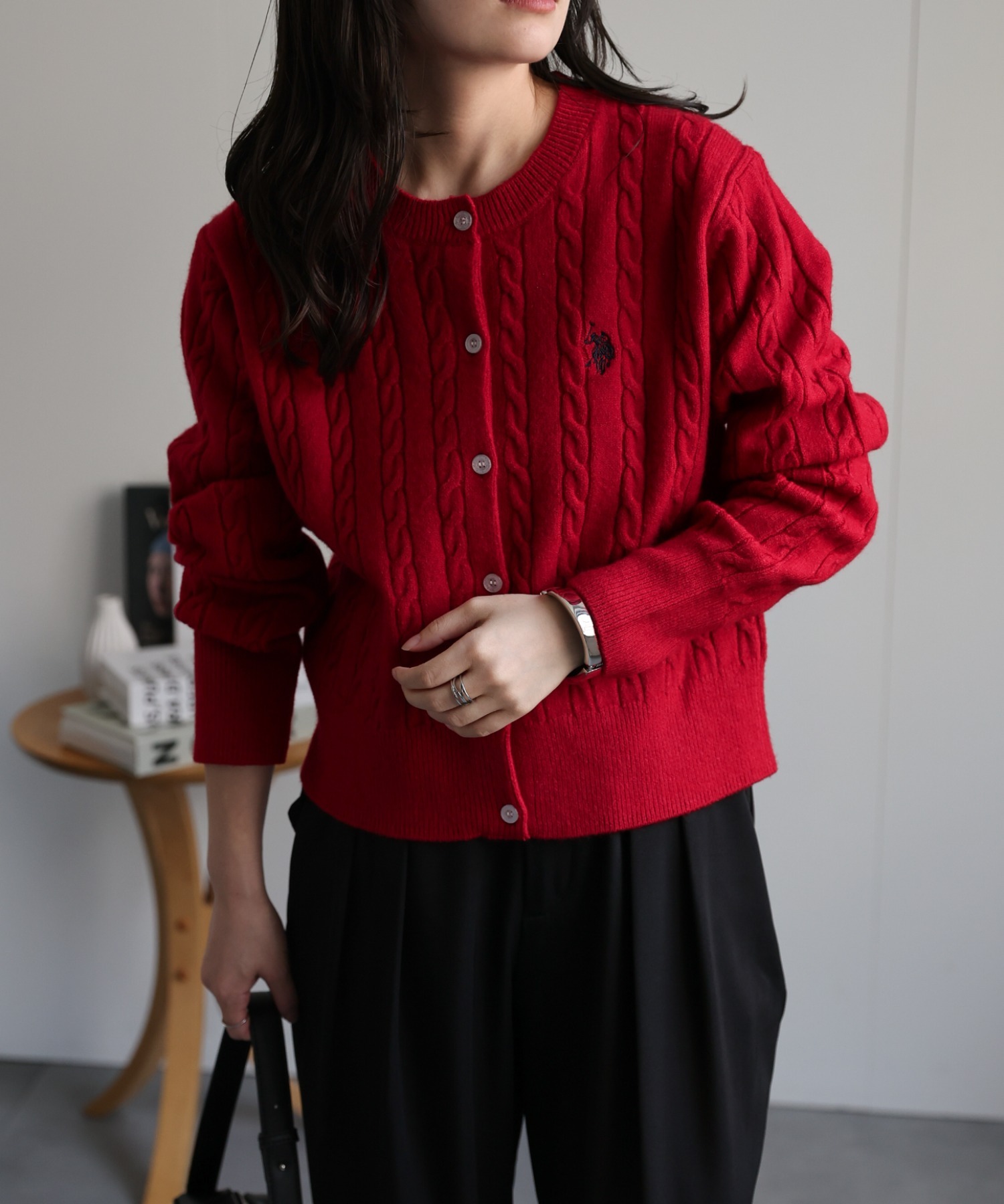 model：156cm 着用サイズ：L